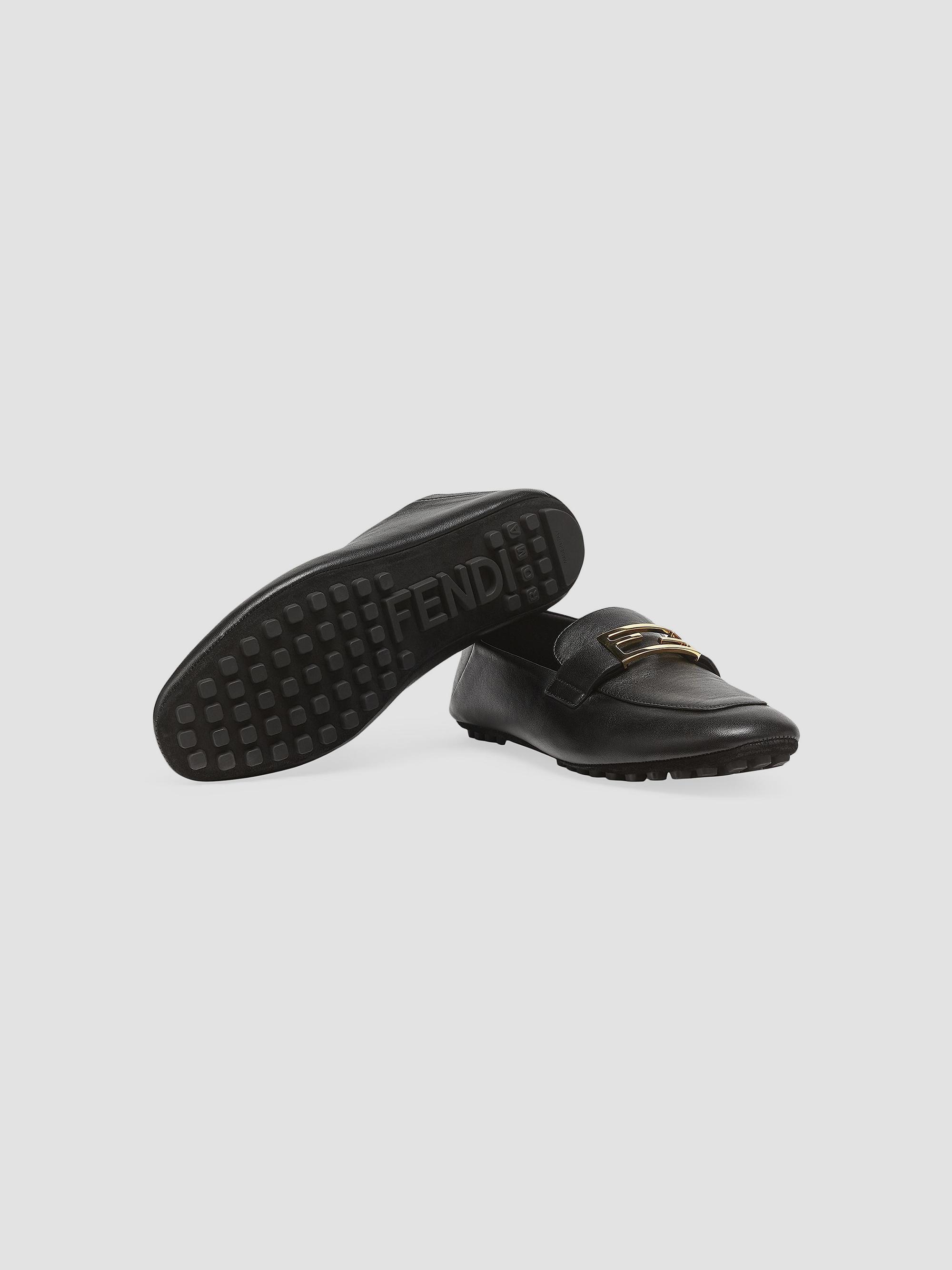 Fendi Driver-Sole Leather Loafers | Saks Fifth Avenue