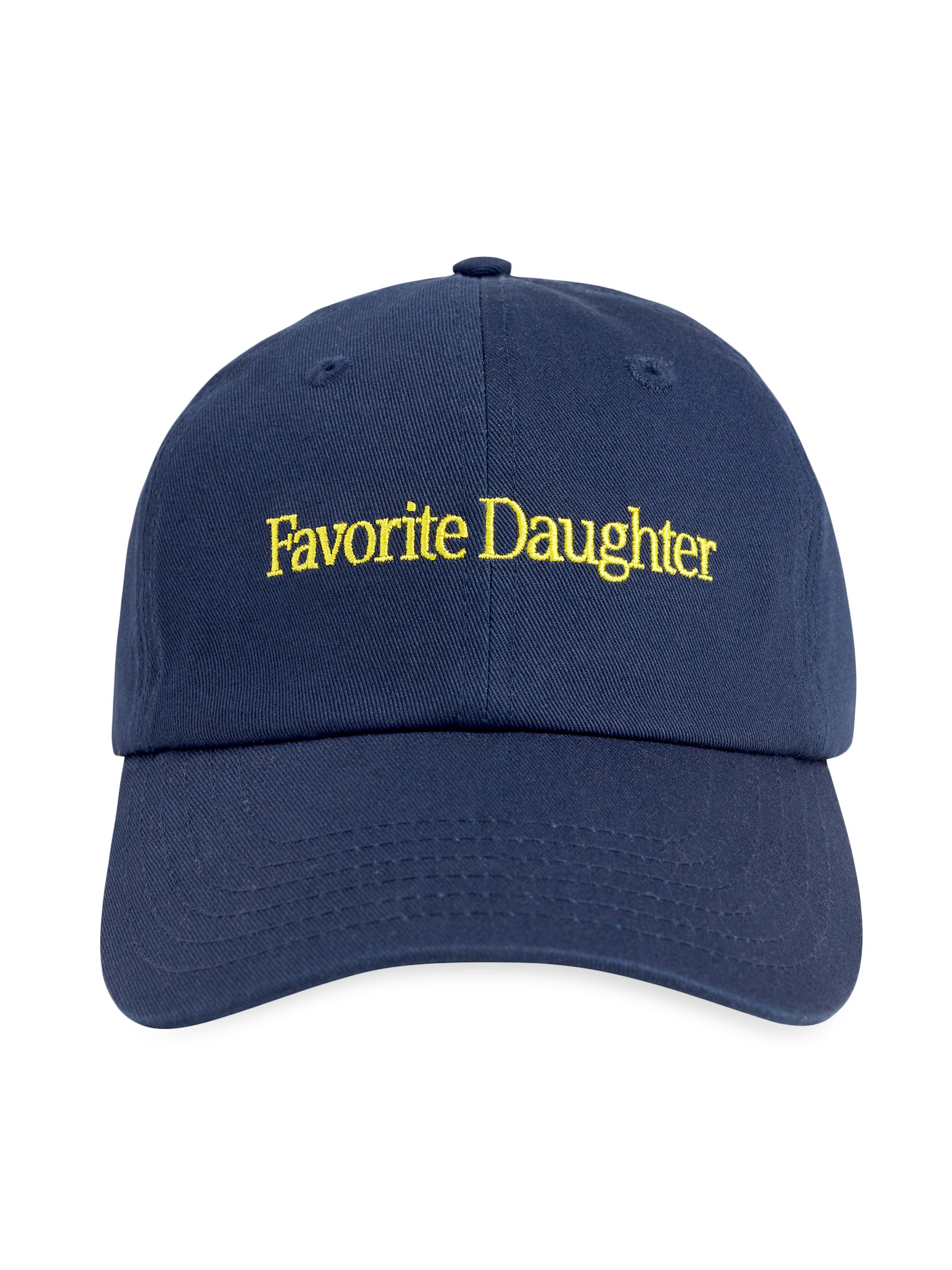 Women's Embroidered Logo Baseball Cap - Navy Yellow