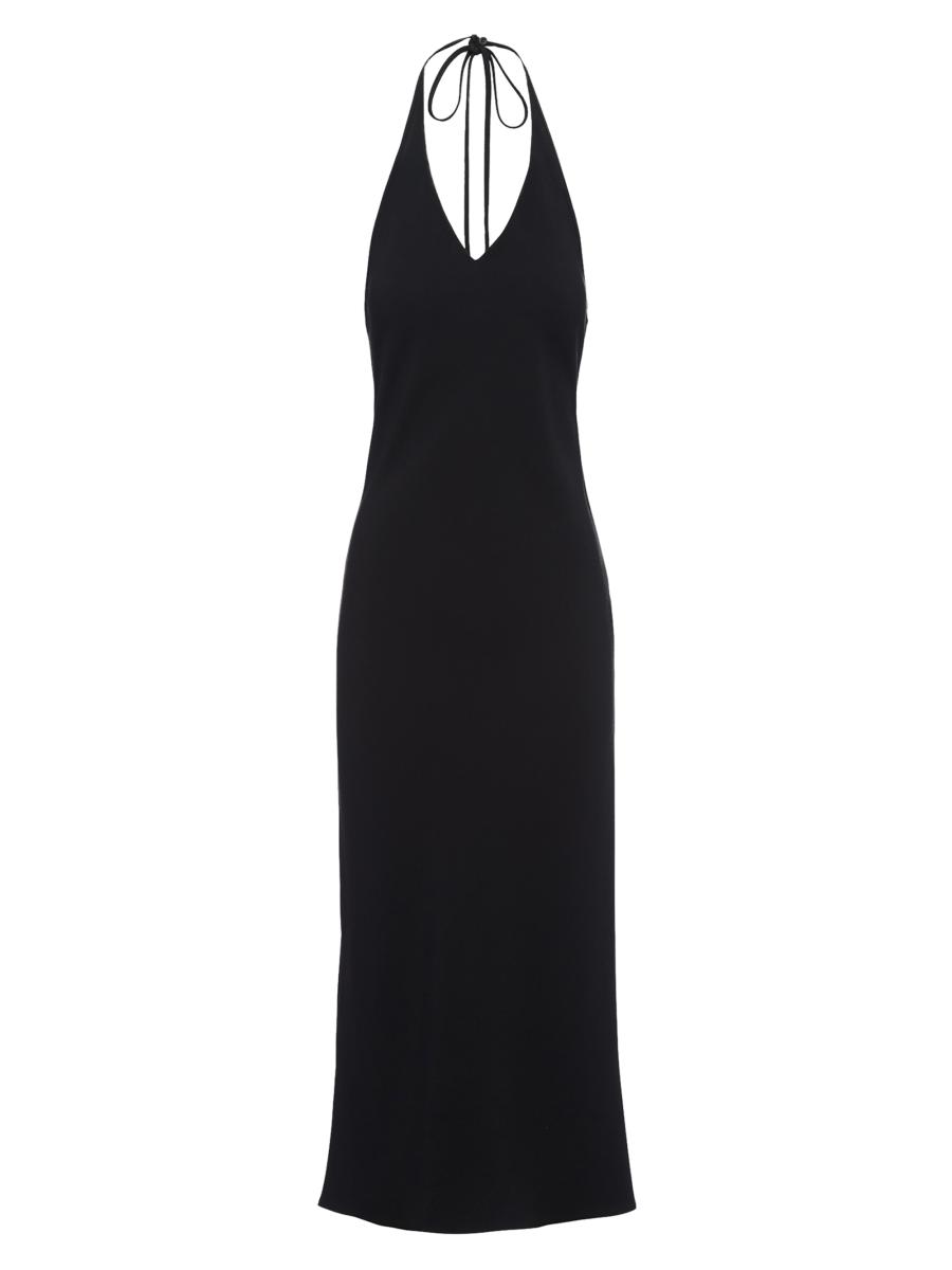 PRADA プラダ Sable dress サブレドレス キャミソール付ロングワンピース ブラック P3J03 Prada Sablé Dress | Saks Fifth Avenue