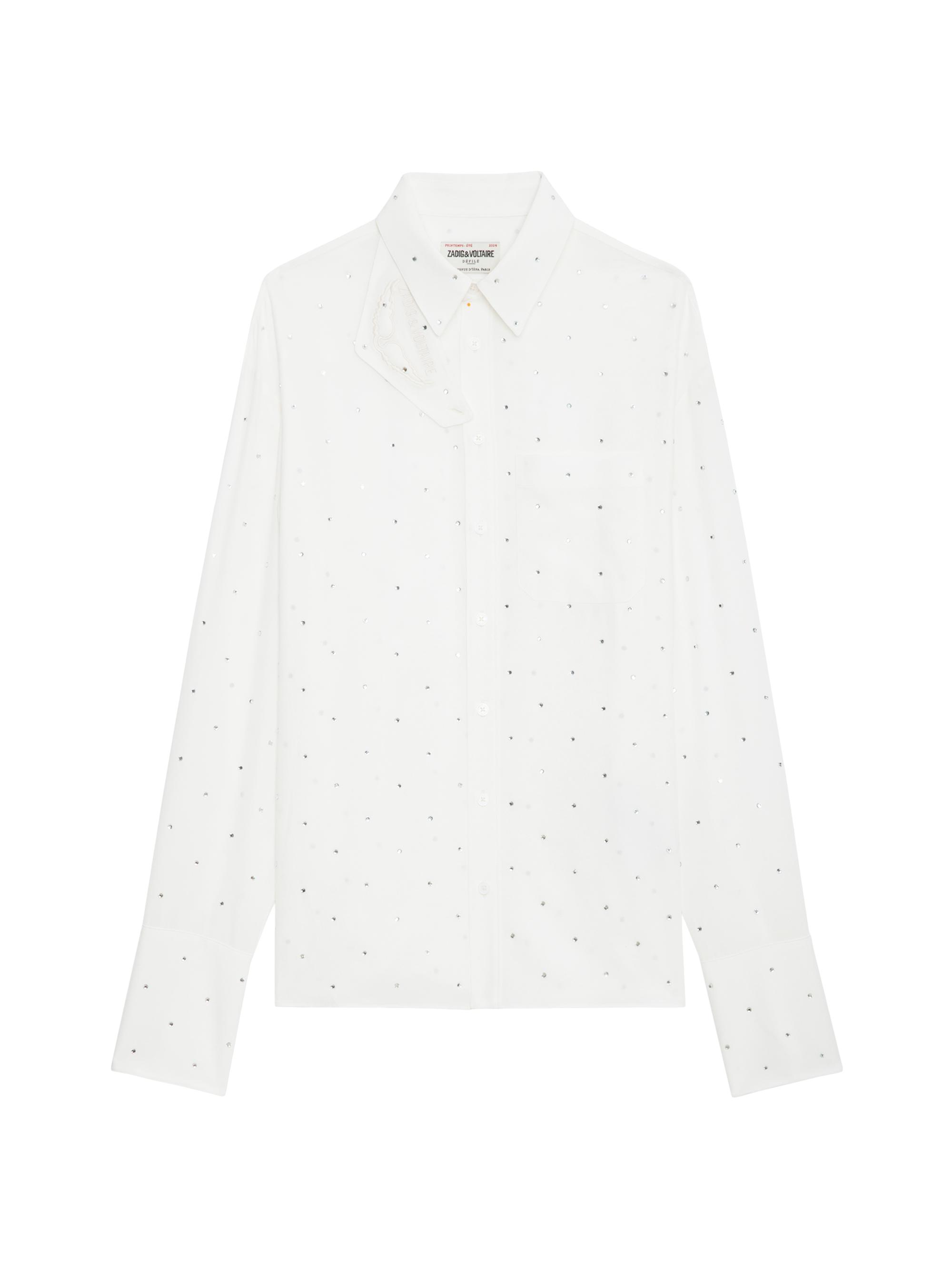 Zadig & Voltaire Women's Tyrone Silk Embellished Shirt - Judo