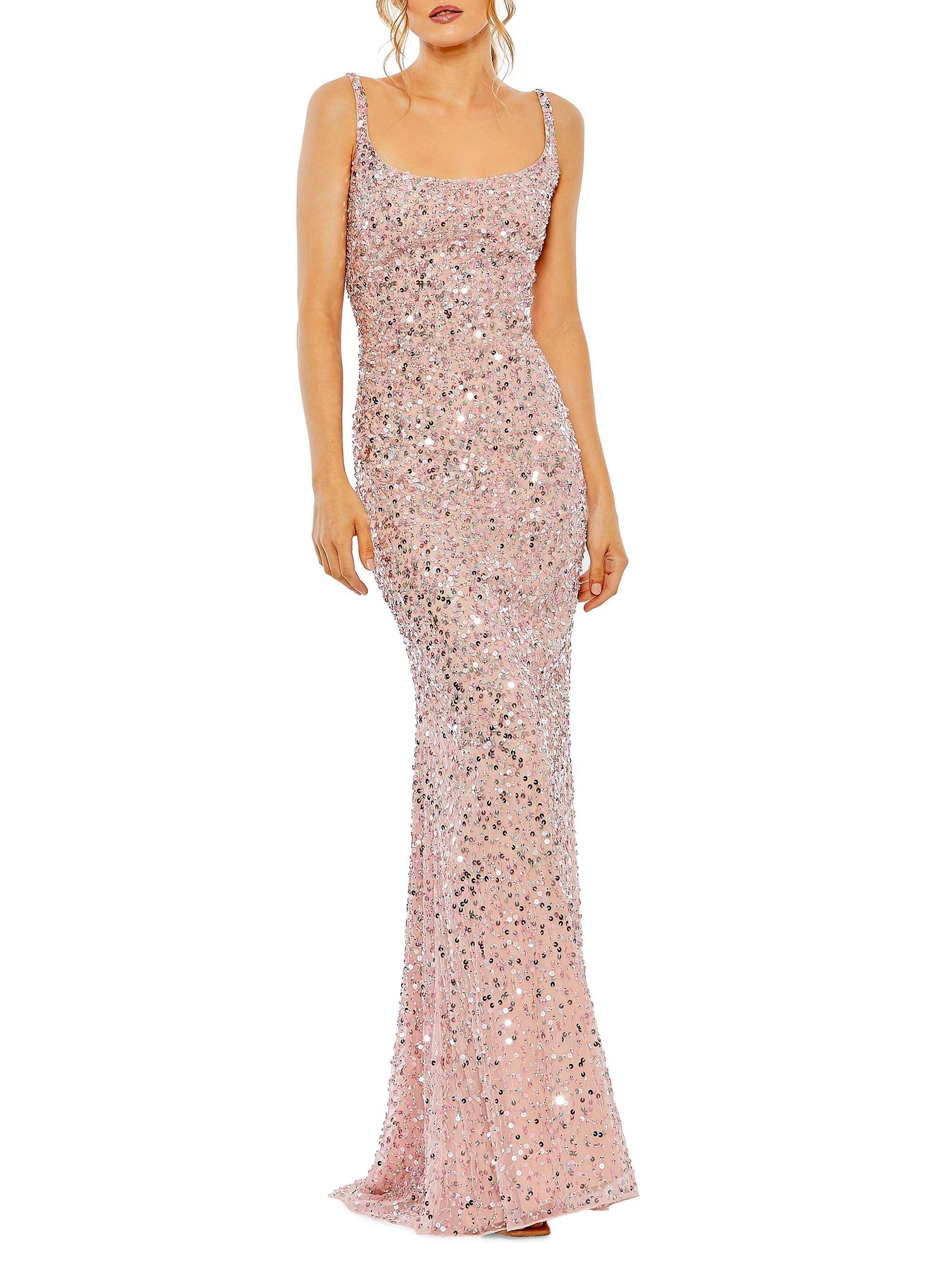 slim fit dress slacks Primavera 3729 Long Sequin Prom Dress main image 1