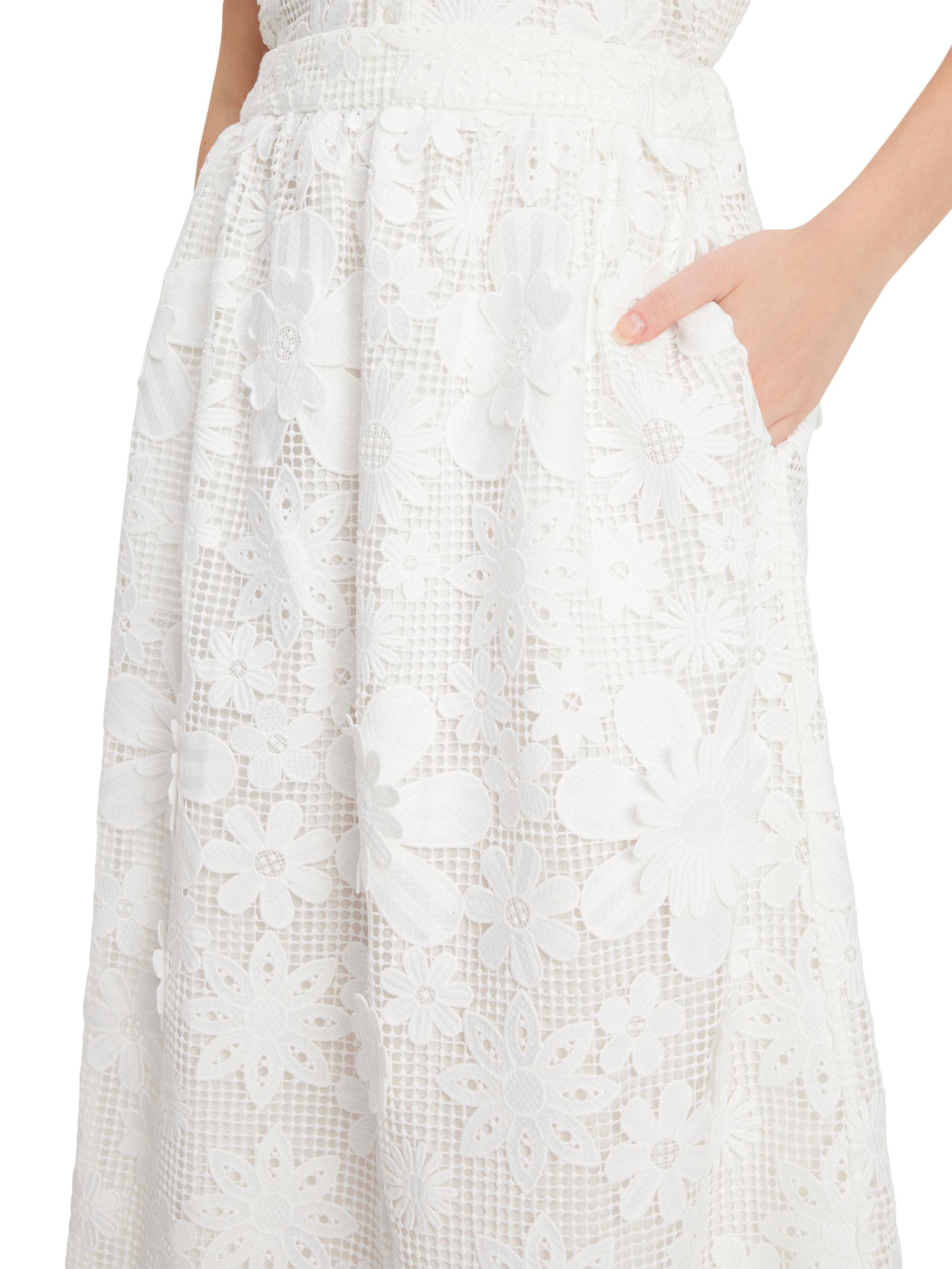 kate spade new york Floral Lace Midi-Skirt | Saks Fifth Avenue