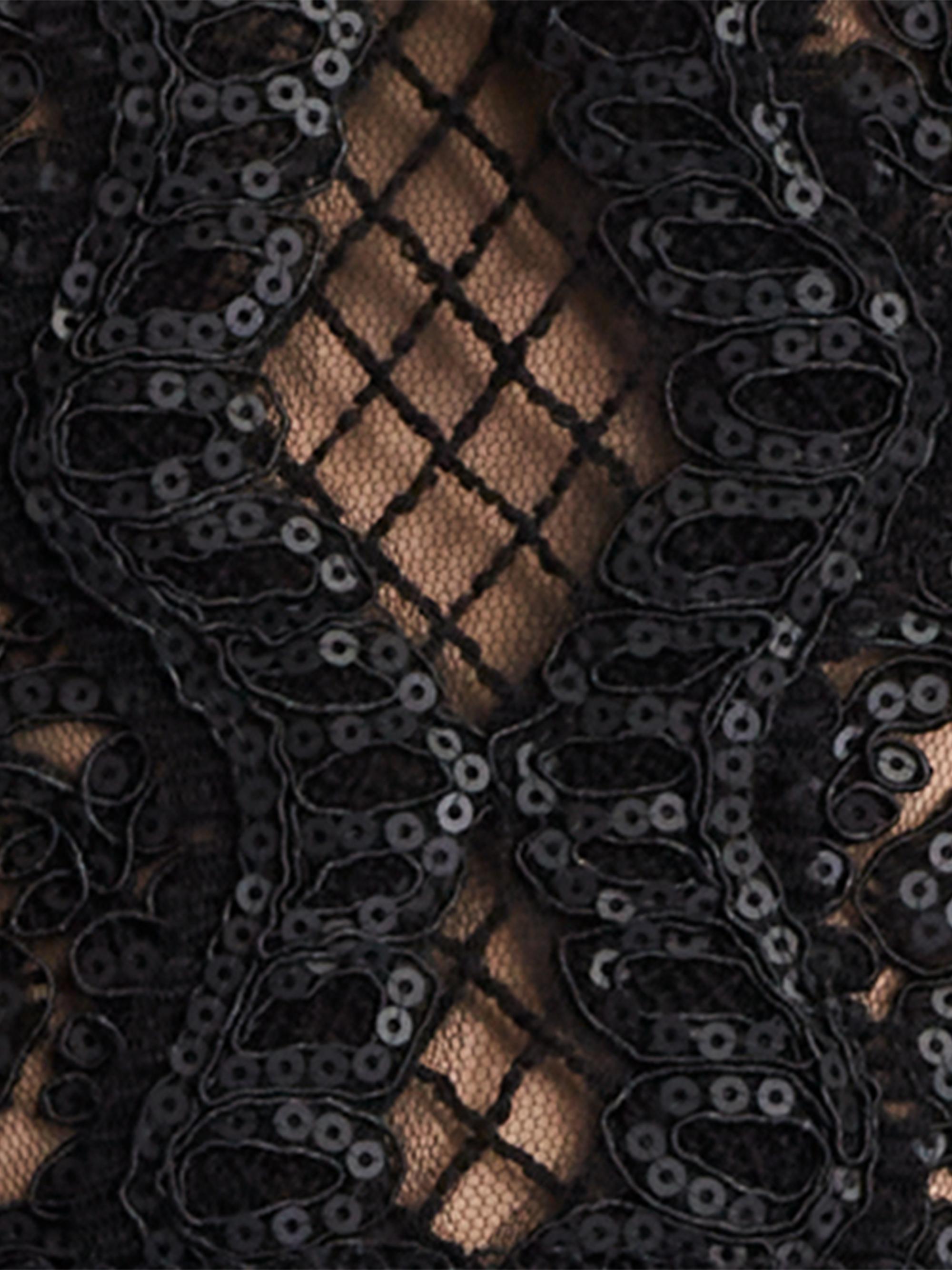 Tadashi Shoji Mixed-Media Sequin-Embellished Gown | Saks Fifth Avenue