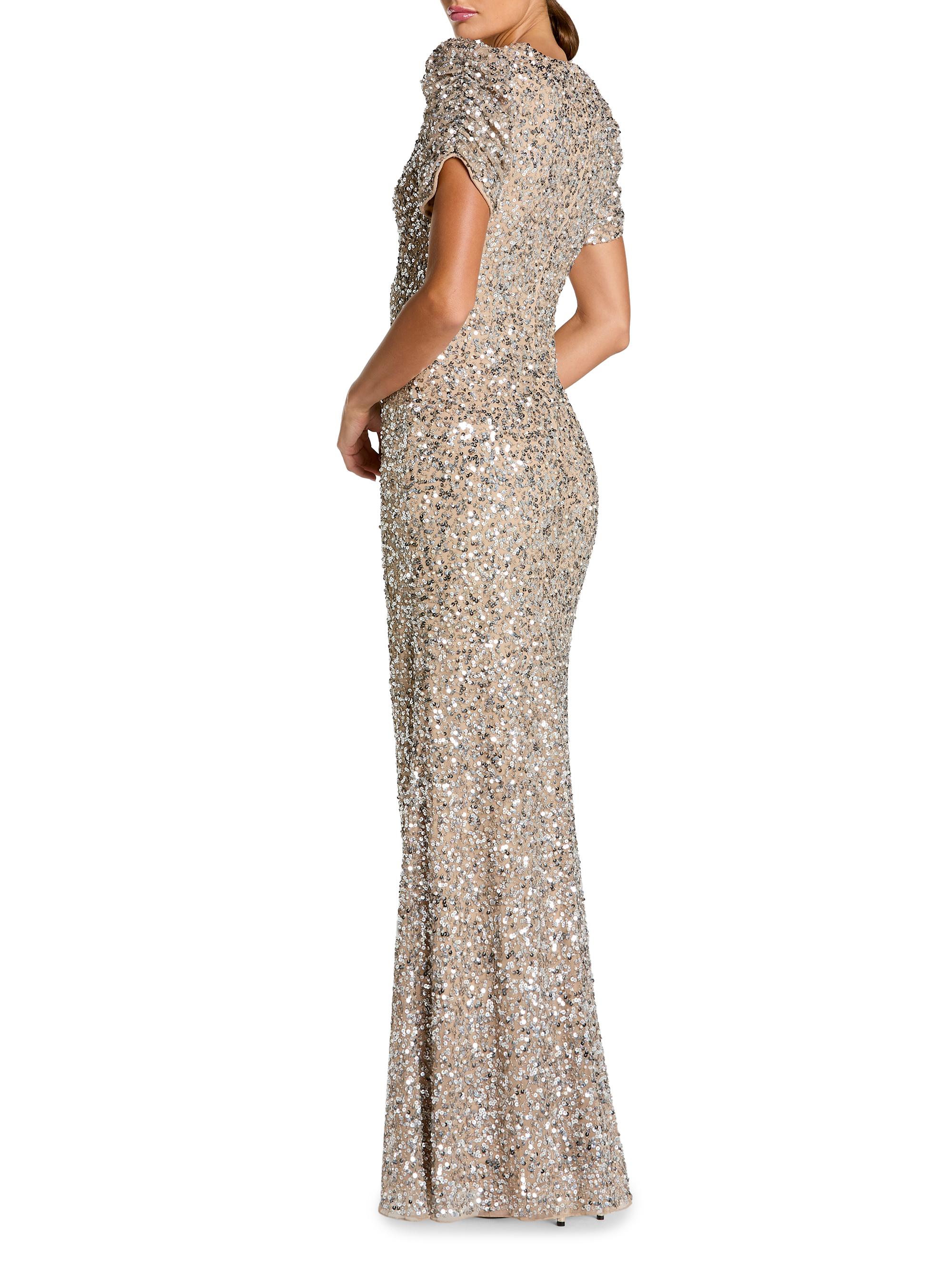 short sleeve beaded dress Sherri Hill 55260 main image 0