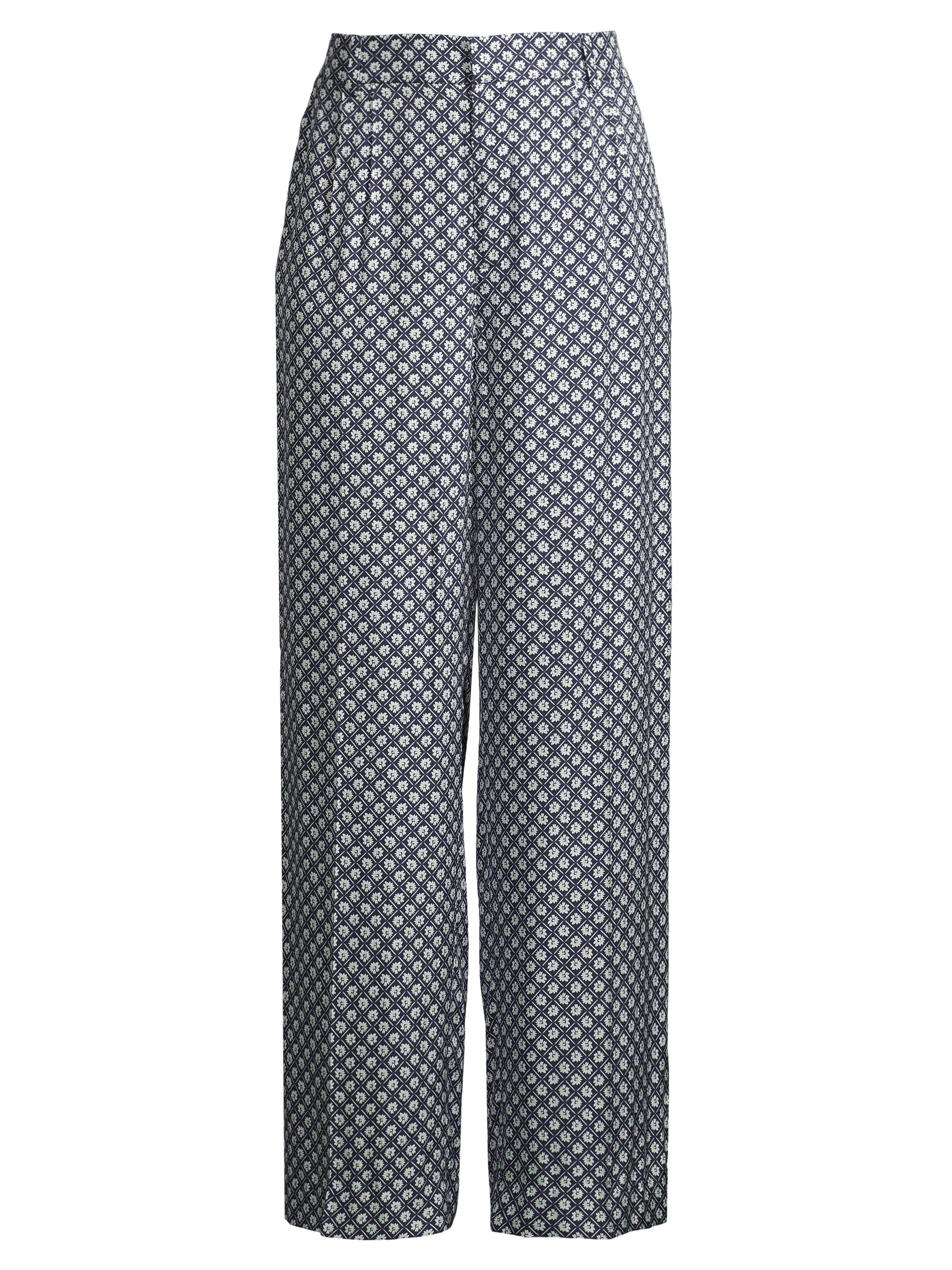 Vineyard Vines Women's Luxe Geometric Floral Trousers - Navy Multi