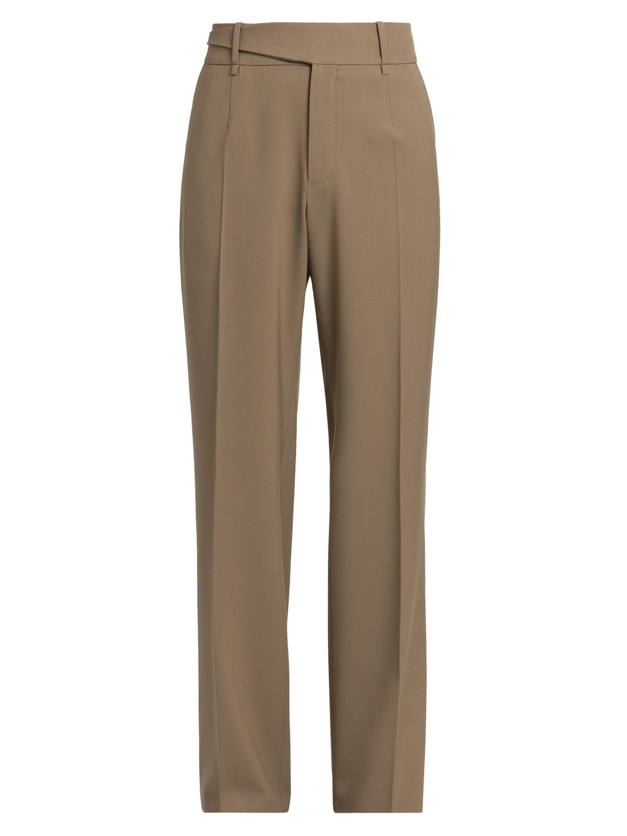 Dolce & Gabbana Men's Belted Wool-Blend Pants - Makeup Scuro