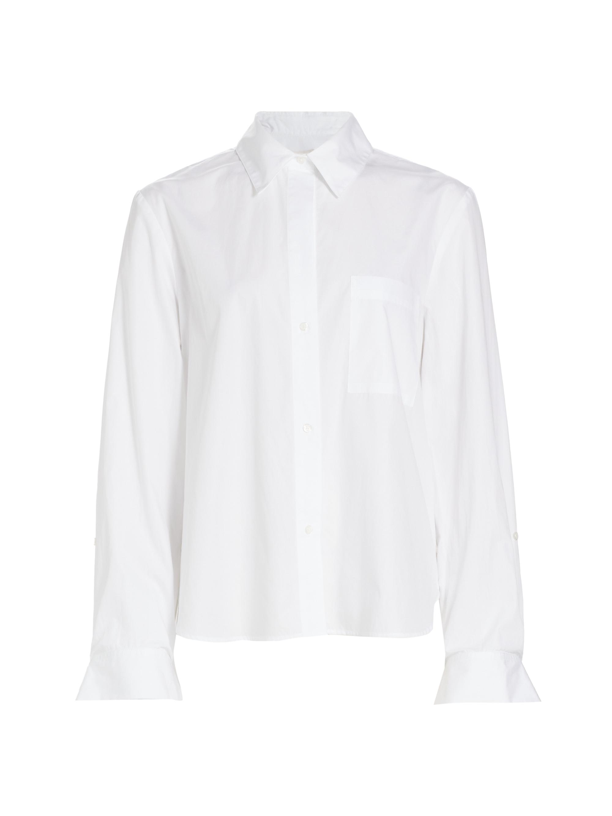 Prada Embroidered Poplin Shirt | Saks Fifth Avenue