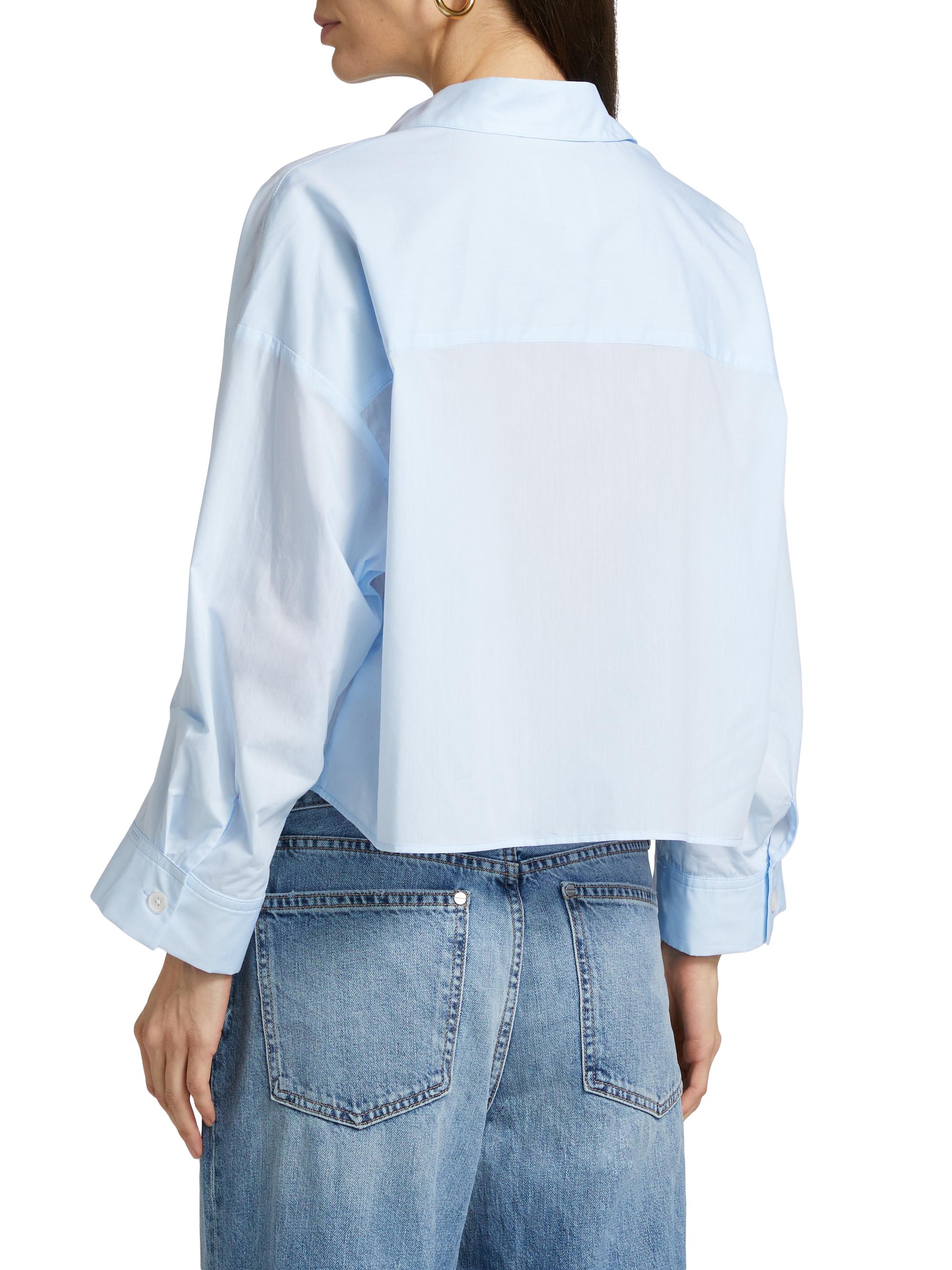 TWP Next Ex Poplin Cropped Shirt | Saks Fifth Avenue