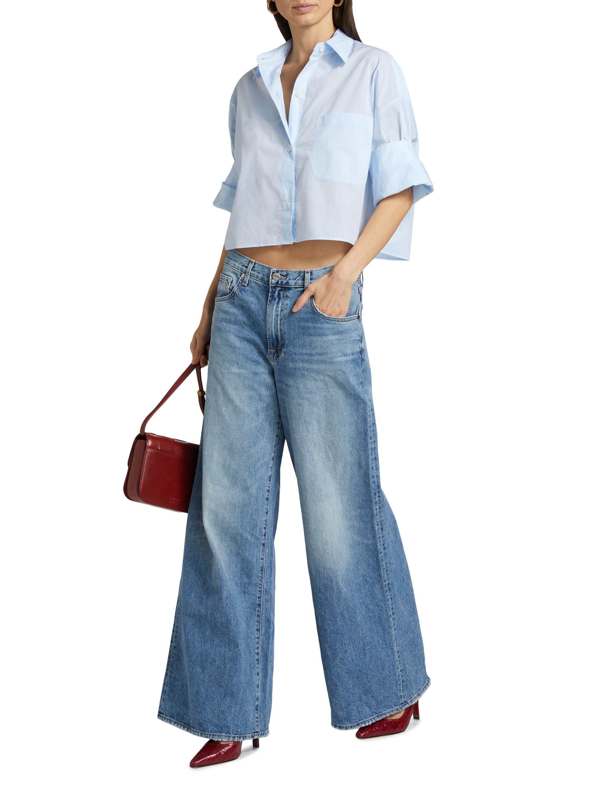 TWP Next Ex Poplin Cropped Shirt | Saks Fifth Avenue