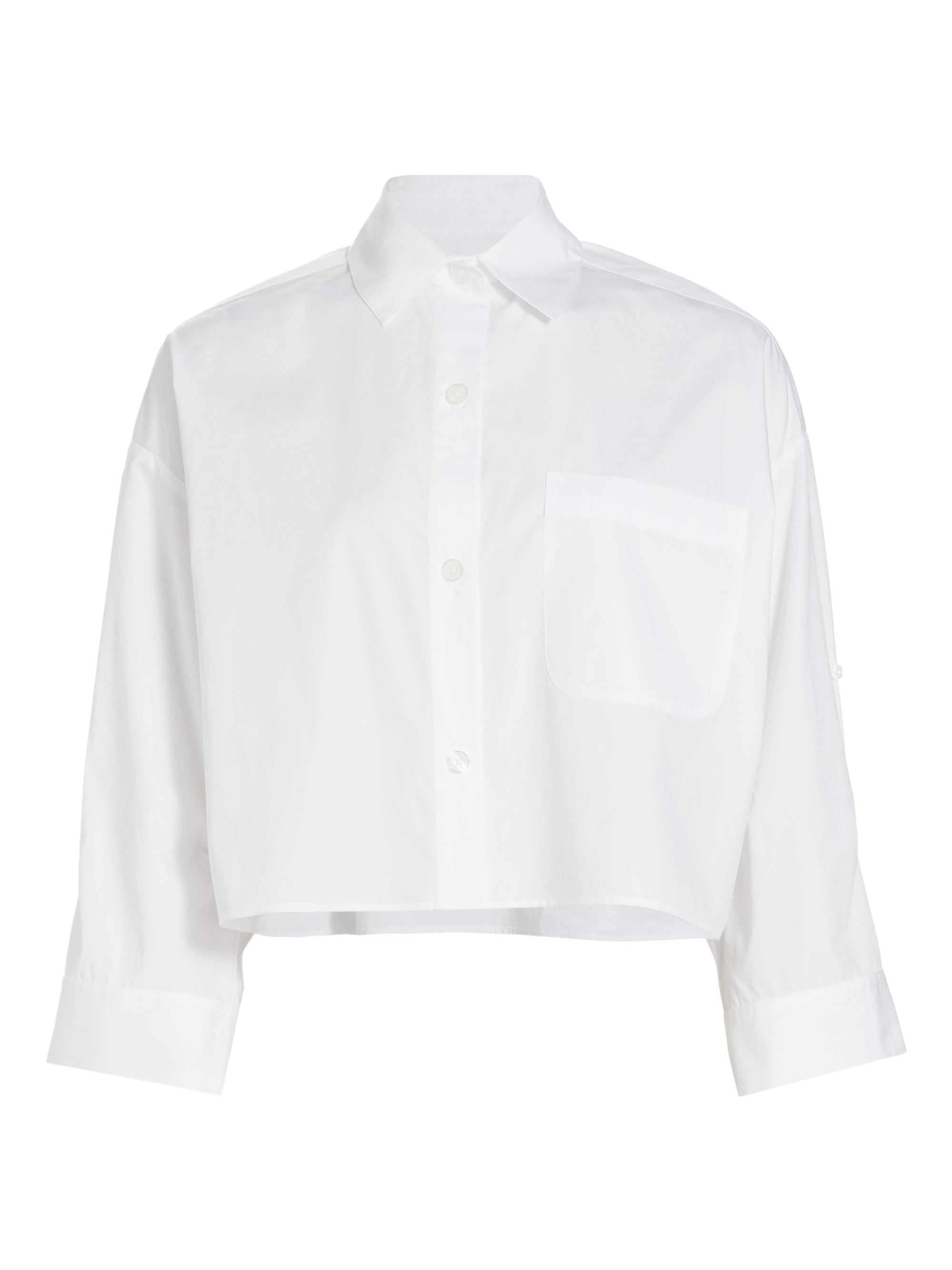 Prada Embroidered Poplin Shirt | Saks Fifth Avenue