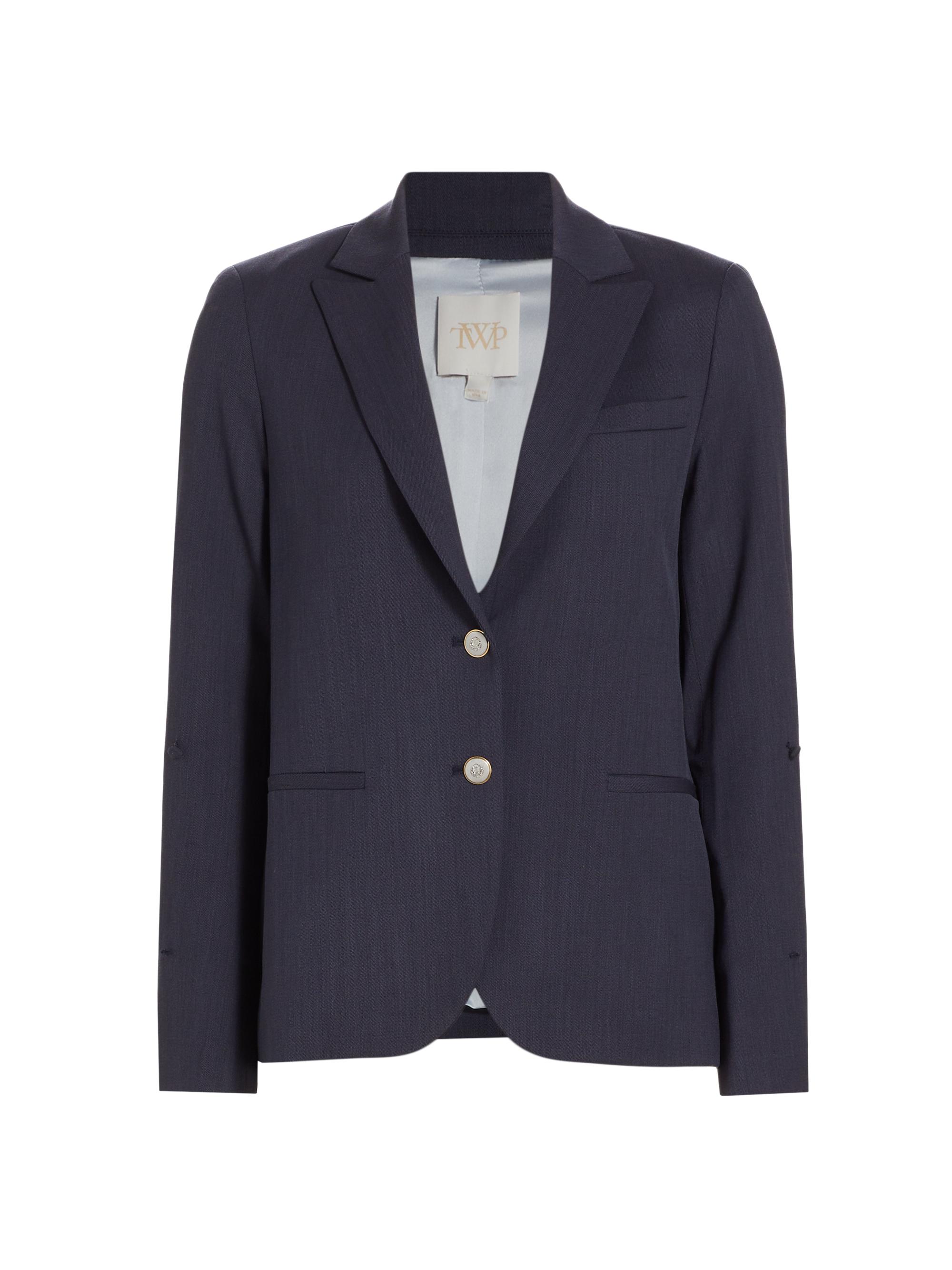 TWP Women's Wool Boyfriend Blazer - Indigo