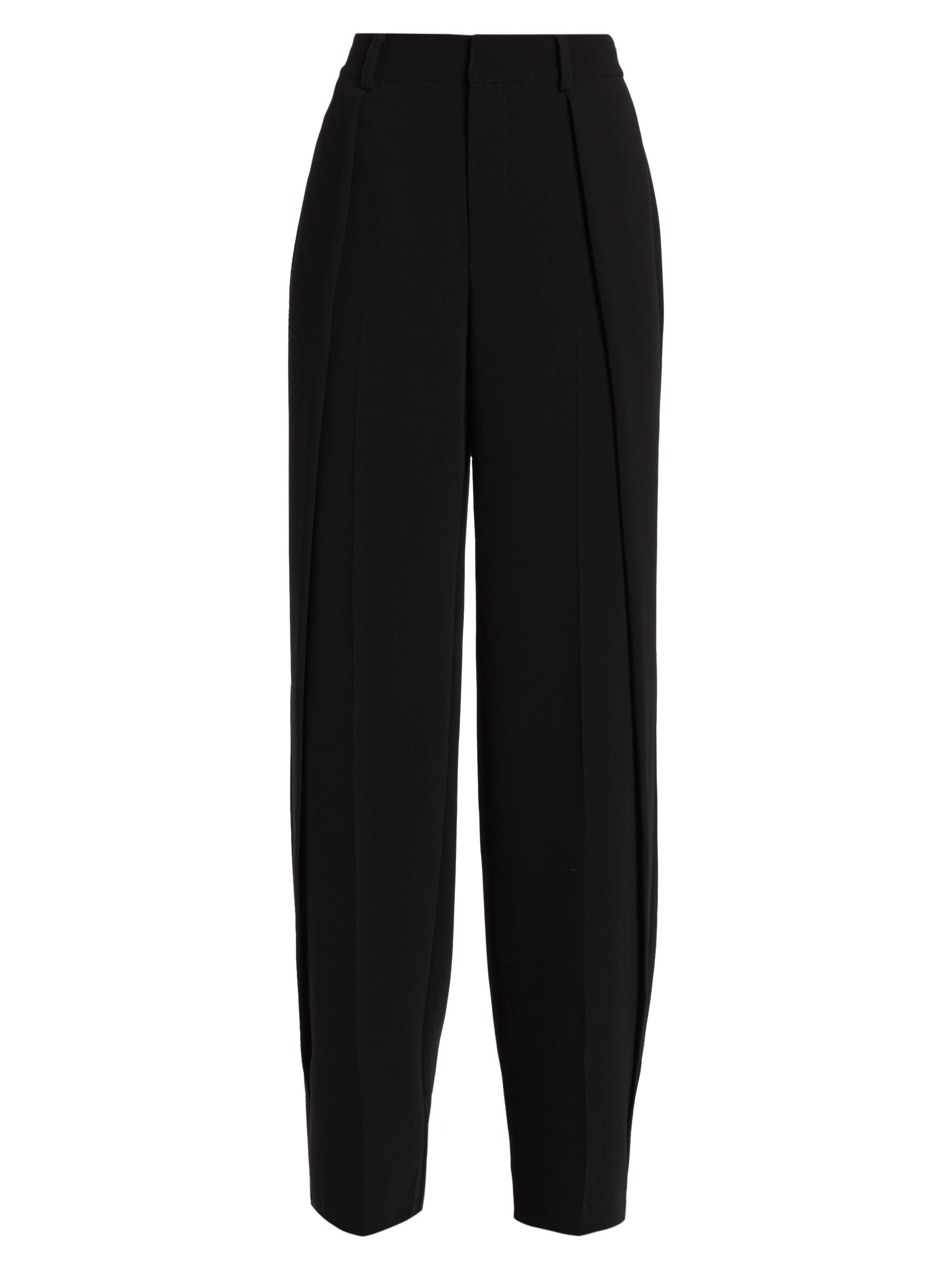 CINQ A SEPT Women's Becca Pleated Wide-Leg Pants - Black