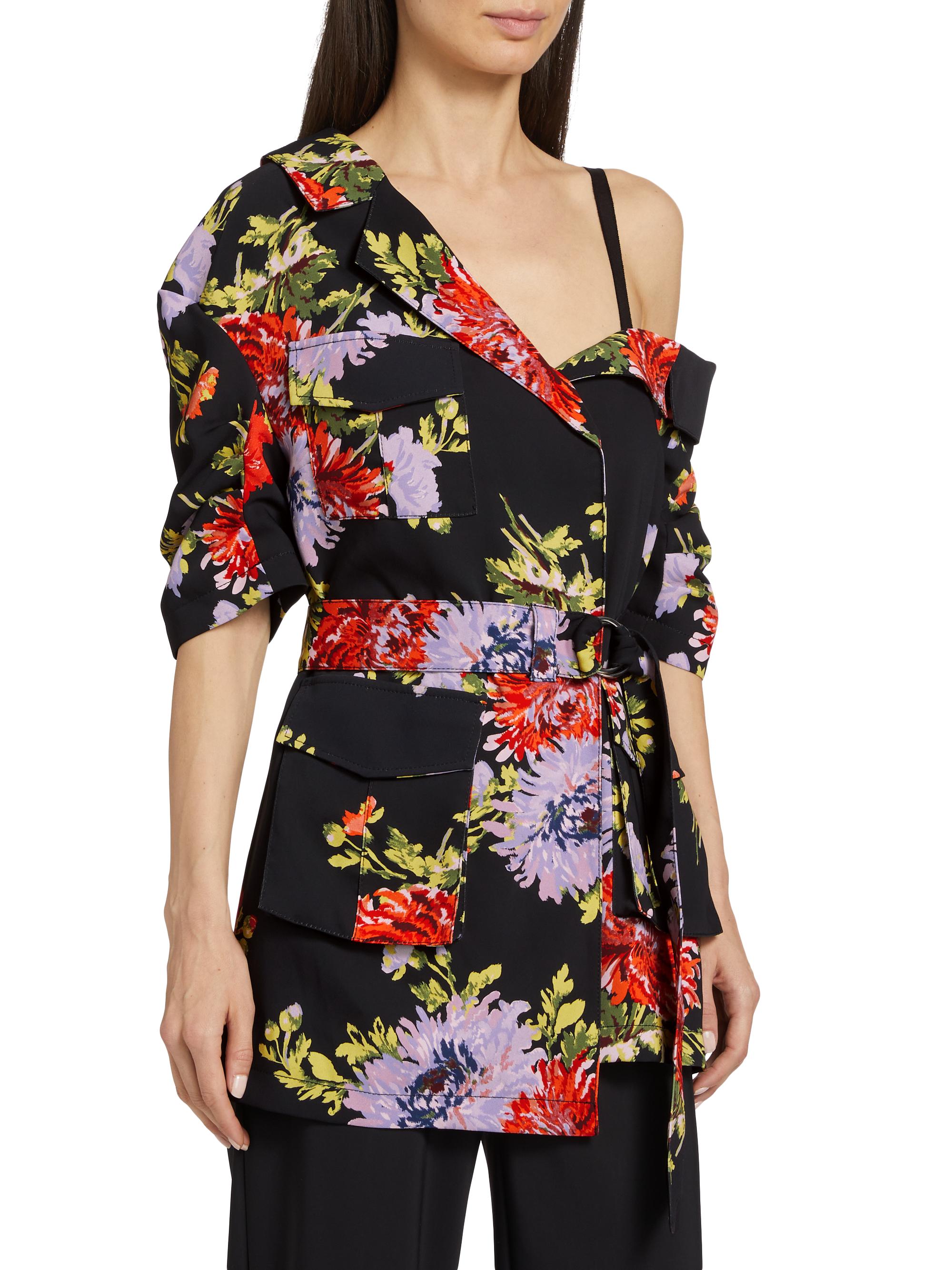 Cinq à Sept Katie Floral Wrap Jacket | Saks Fifth Avenue