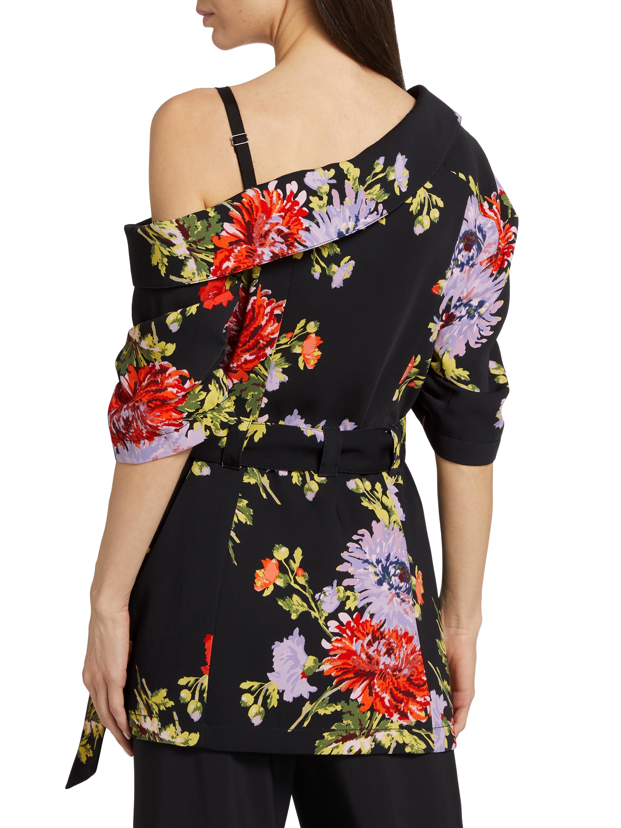 Cinq à Sept Katie Floral Wrap Jacket | Saks Fifth Avenue