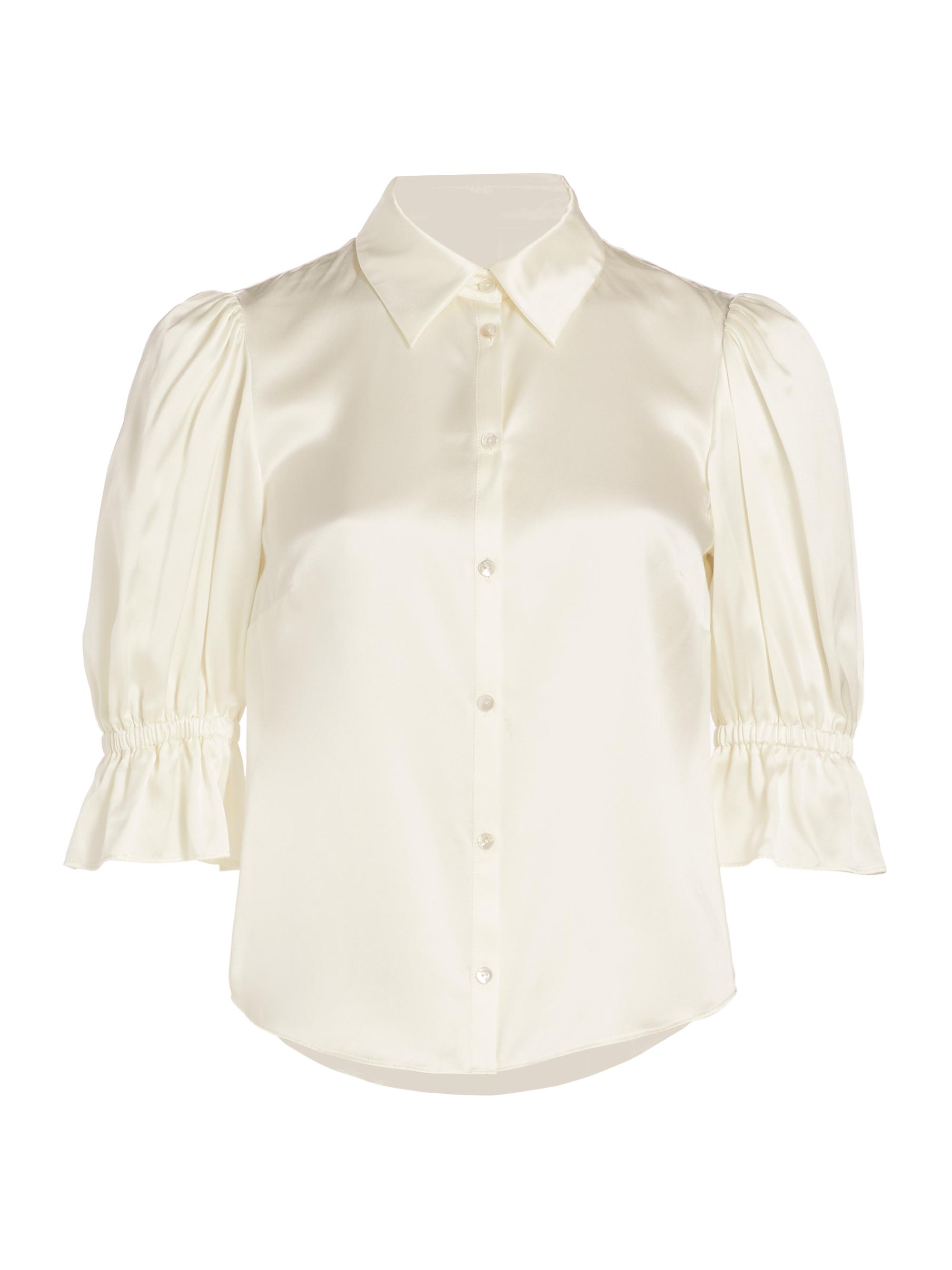 トップス Paula lacey chiffon tops LoveShackFancy Vienne Lace Chiffon Off-The-Shoulder Top | Saks