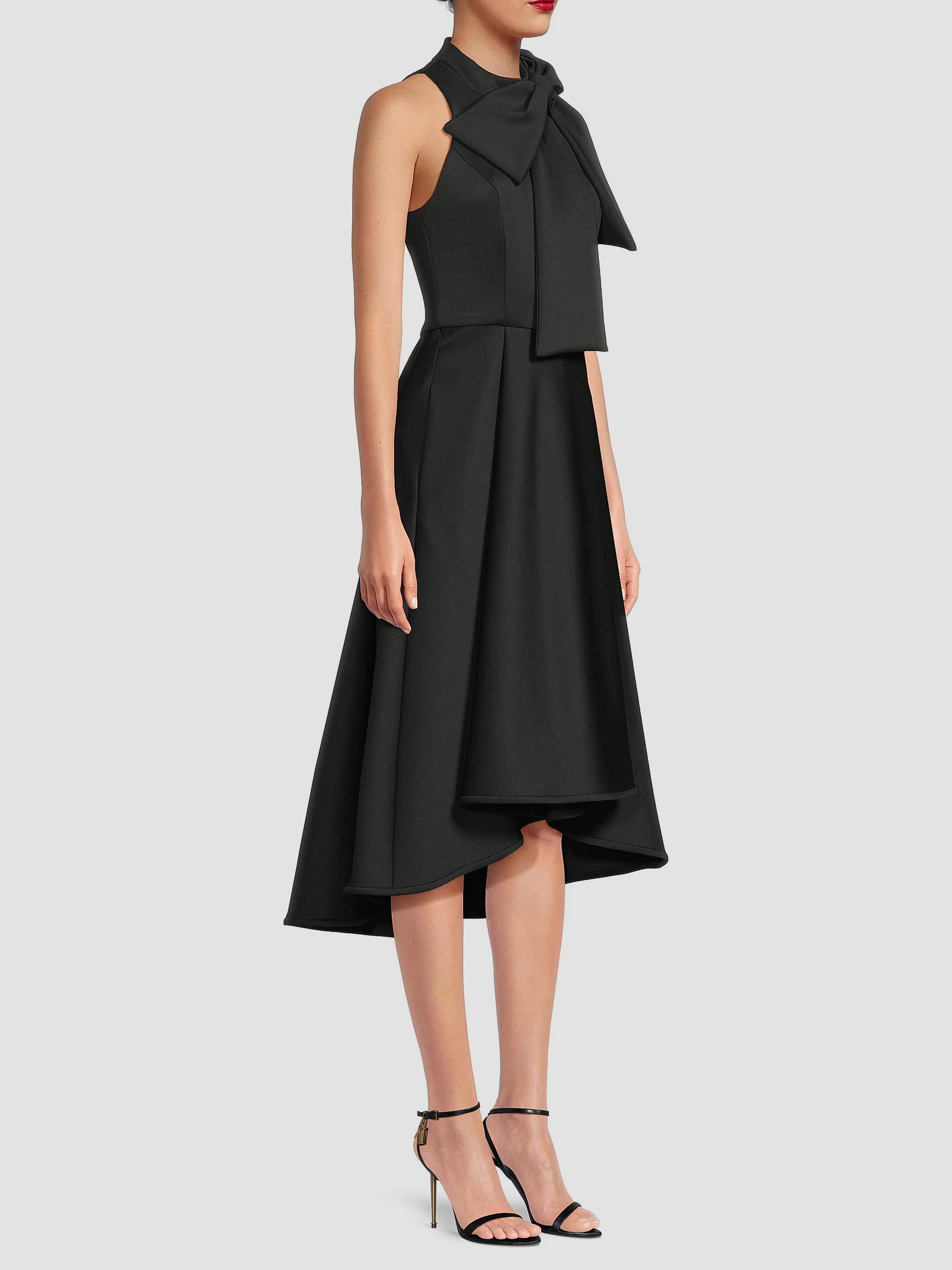 Black Halo Eve Ara Asymmetric Cocktail Dress