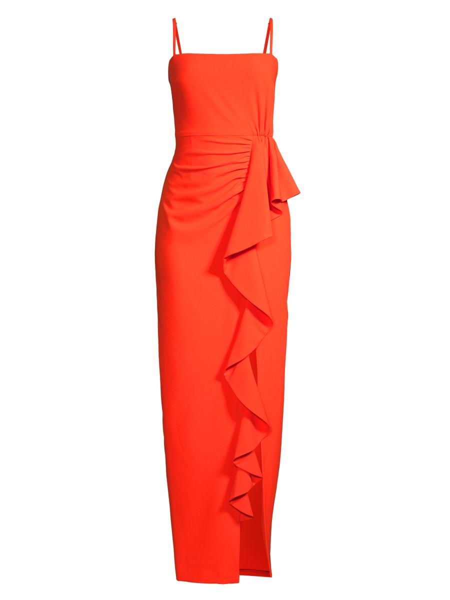 chiffon dresses for wedding guests uk Zapaka Women Sky Blue Guest Dress A Line Pleated Ruffle Sleeves Floor Length Bridesmaid Dress with Slit – ZAPAKA Category_Party Dresses Size:18 x 36 59Your weight is not Mykelti Brown's wedding dress