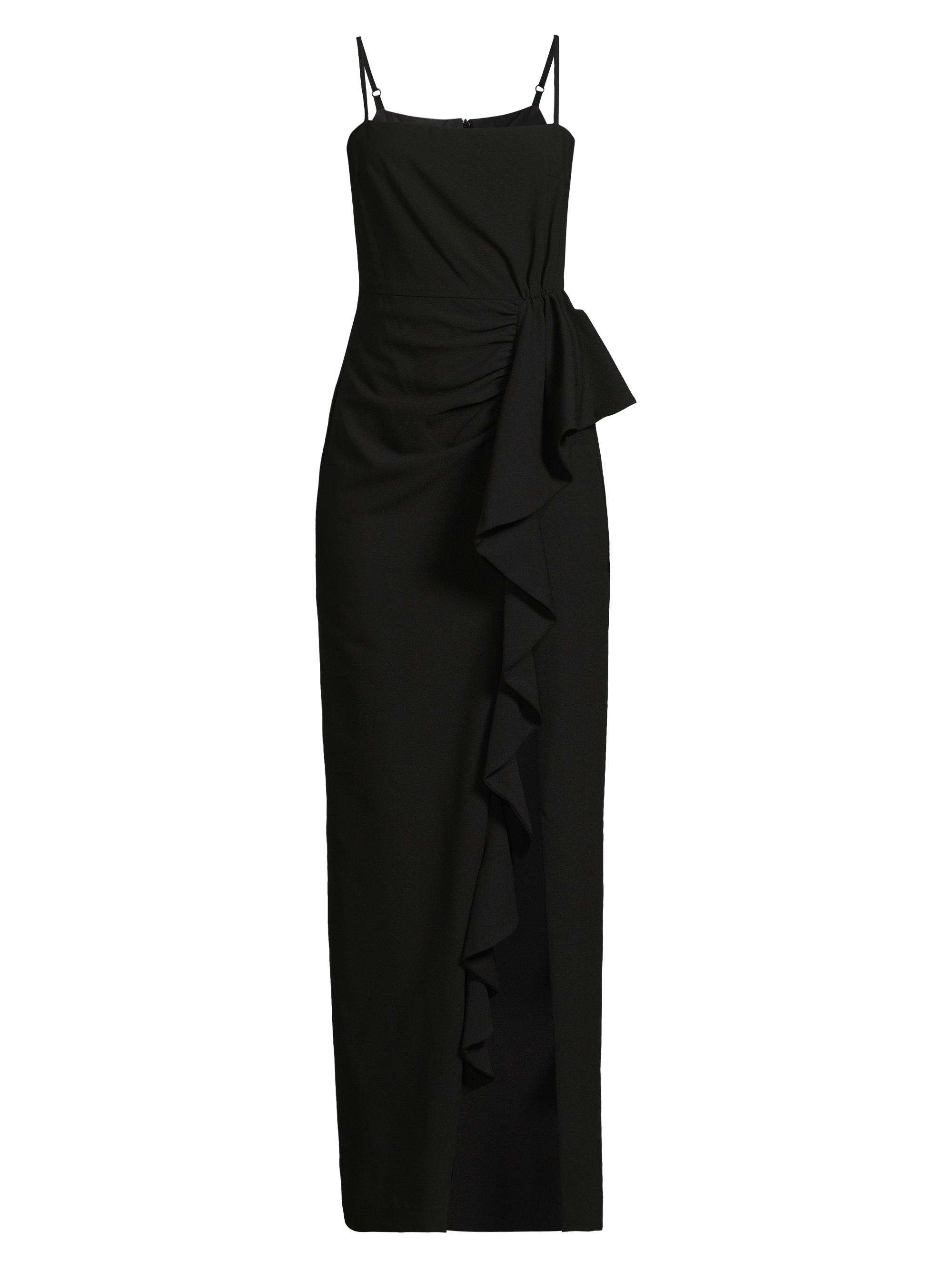 Black Halo Women's Eve Del Mar Ruffled Gown - Black