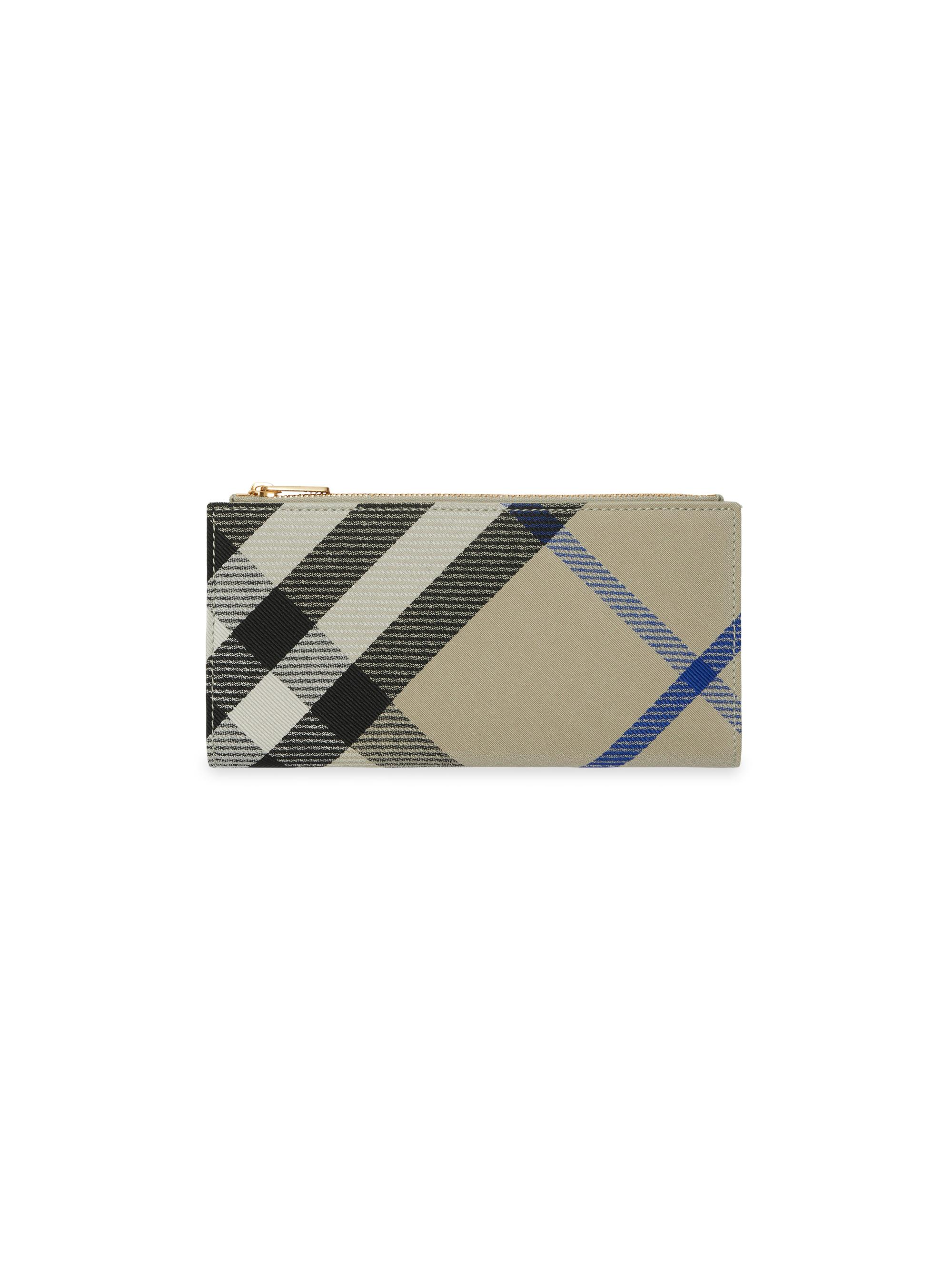 Burberry Women's  Check Cotton-Blend Bifold Wallet - Lichen