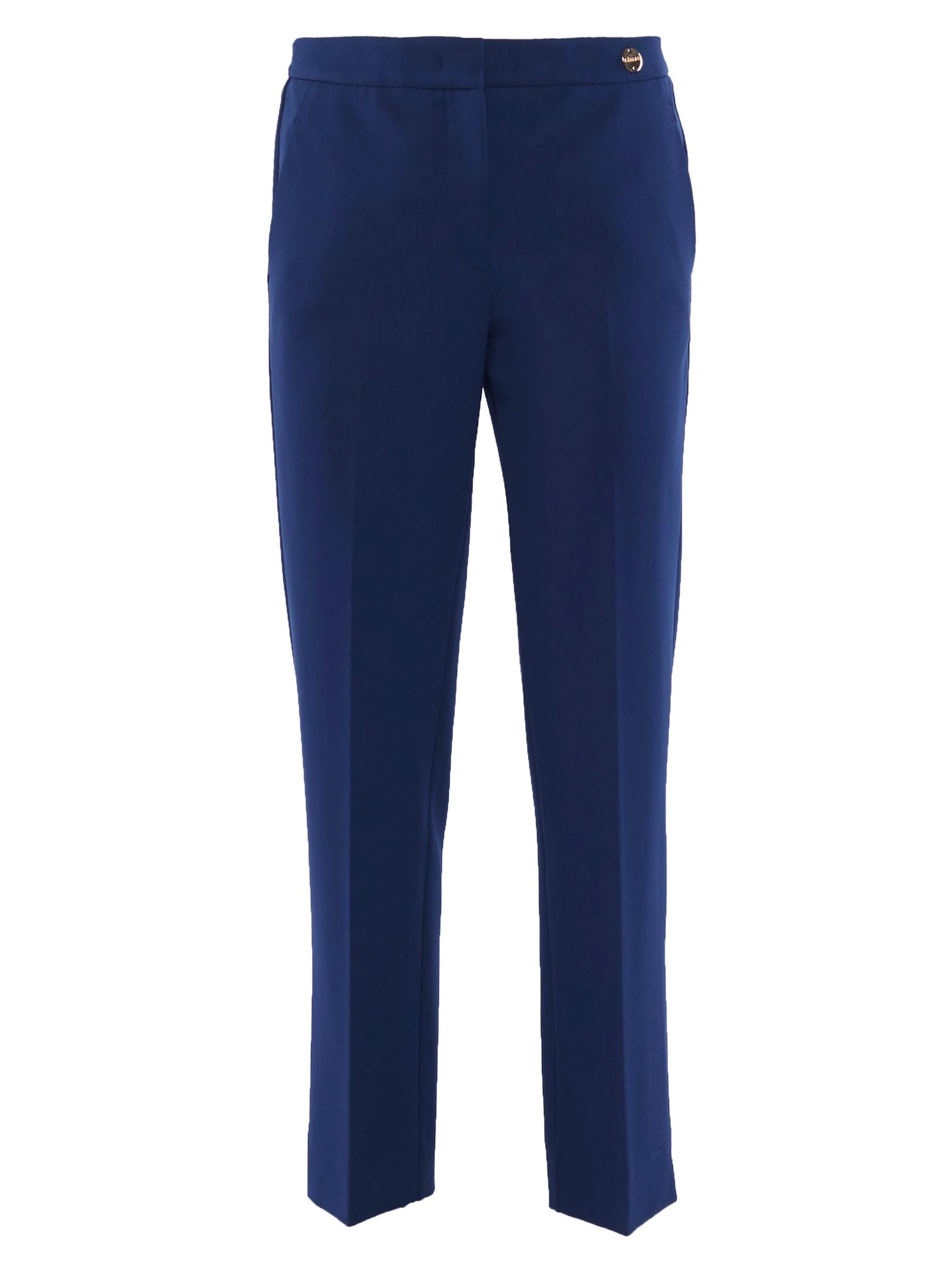 Callas Milano Women's Charlotte Stretch Jersey Cropped Boy Pants - Navy