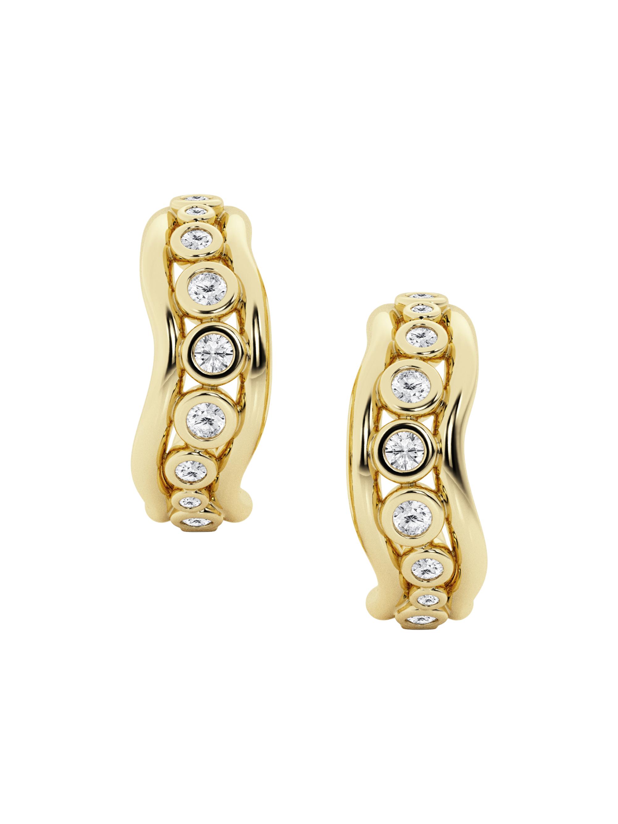 näas Women's 14K Yellow Gold & 0.26 TCW Diamond Ear Cuffs - Yellow Gold