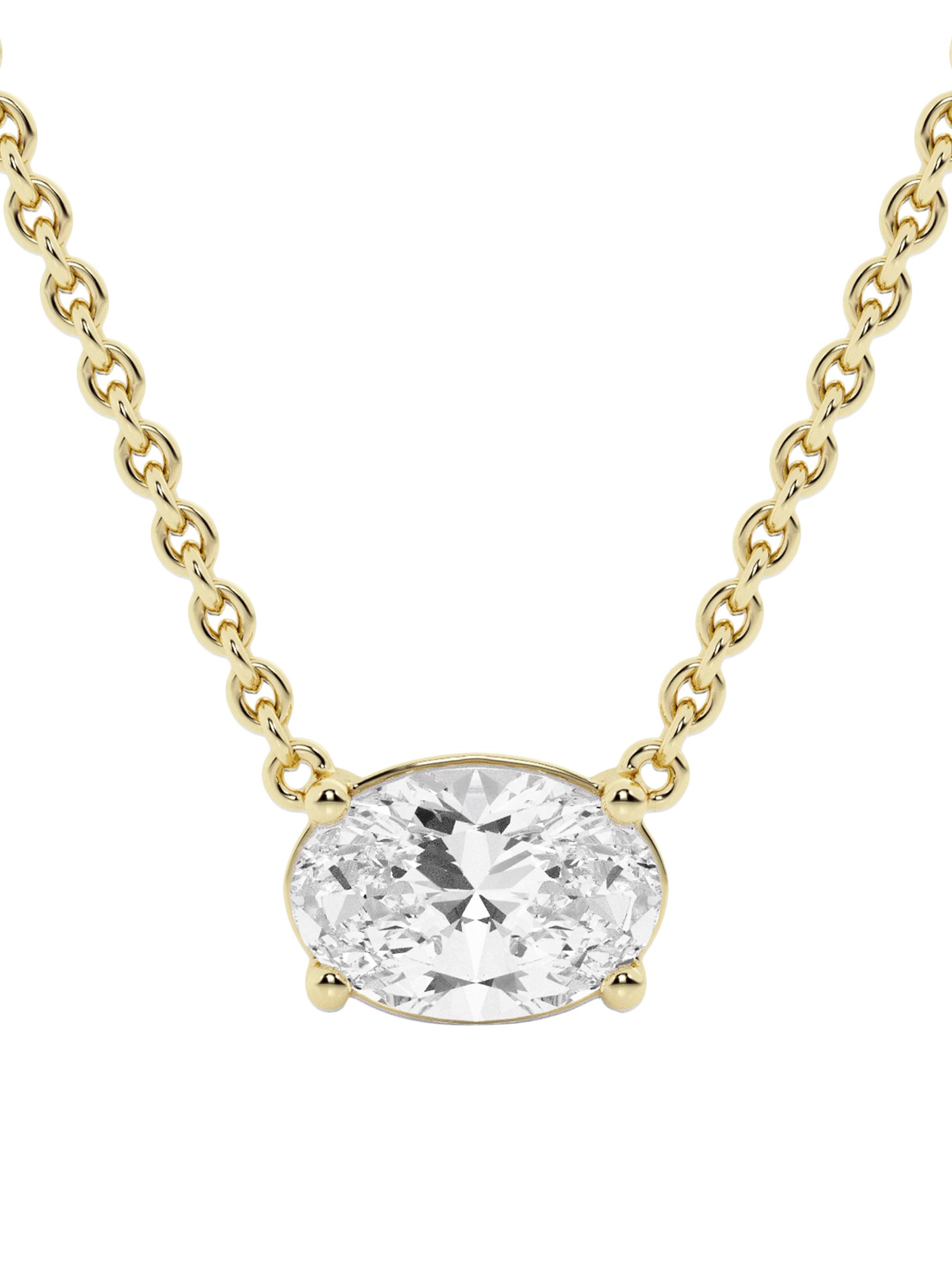 näas Women's Ethereal 14K Yellow Gold & 1.00 TCW Lab-Grown Diamond Pendant Necklace - Yellow Gold