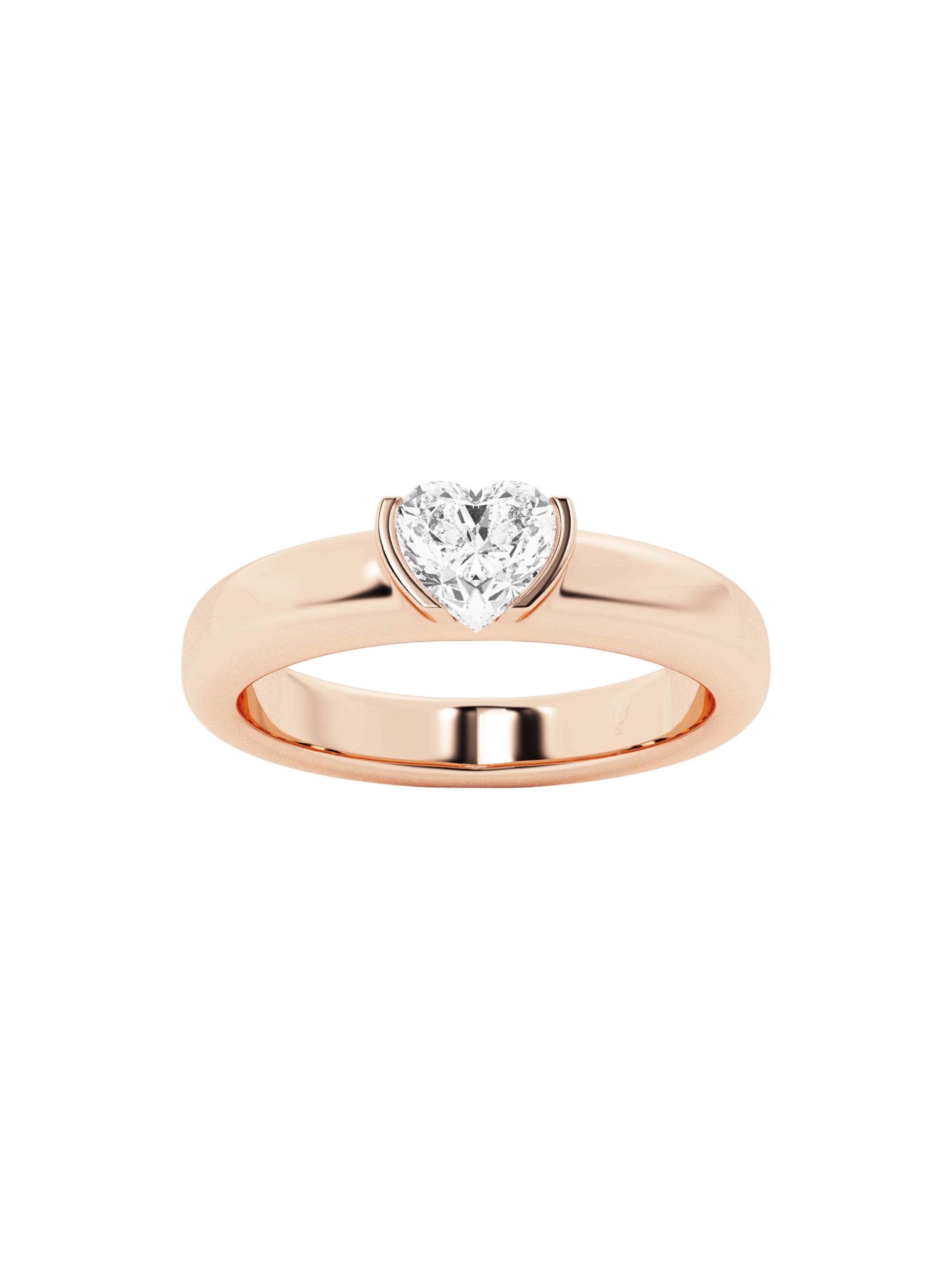 näas Women's 14K Gold & 0.50 TCW Lab-Grown Diamond Stackable Ring - Rose Gold
