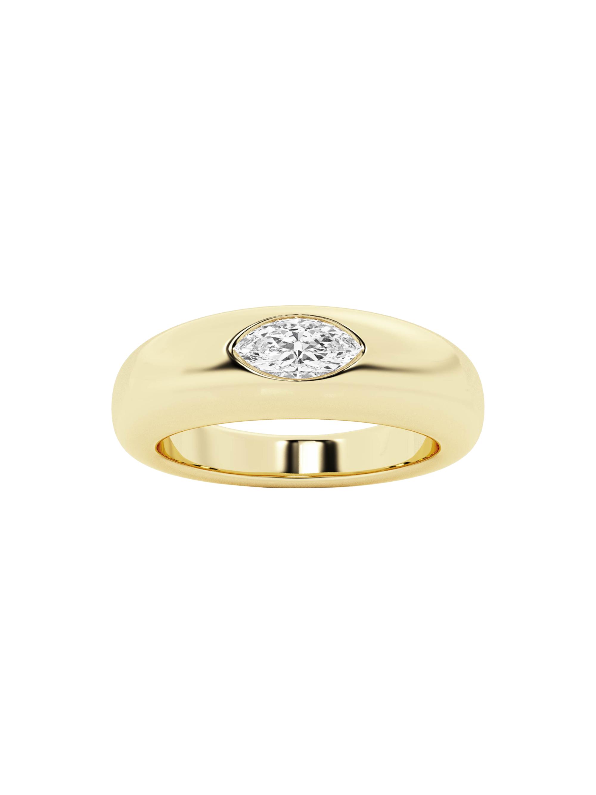 näas Women's 14K Yellow Gold & 0.33 TCW Lab-Grown Diamond Stackable Ring - Yellow Gold