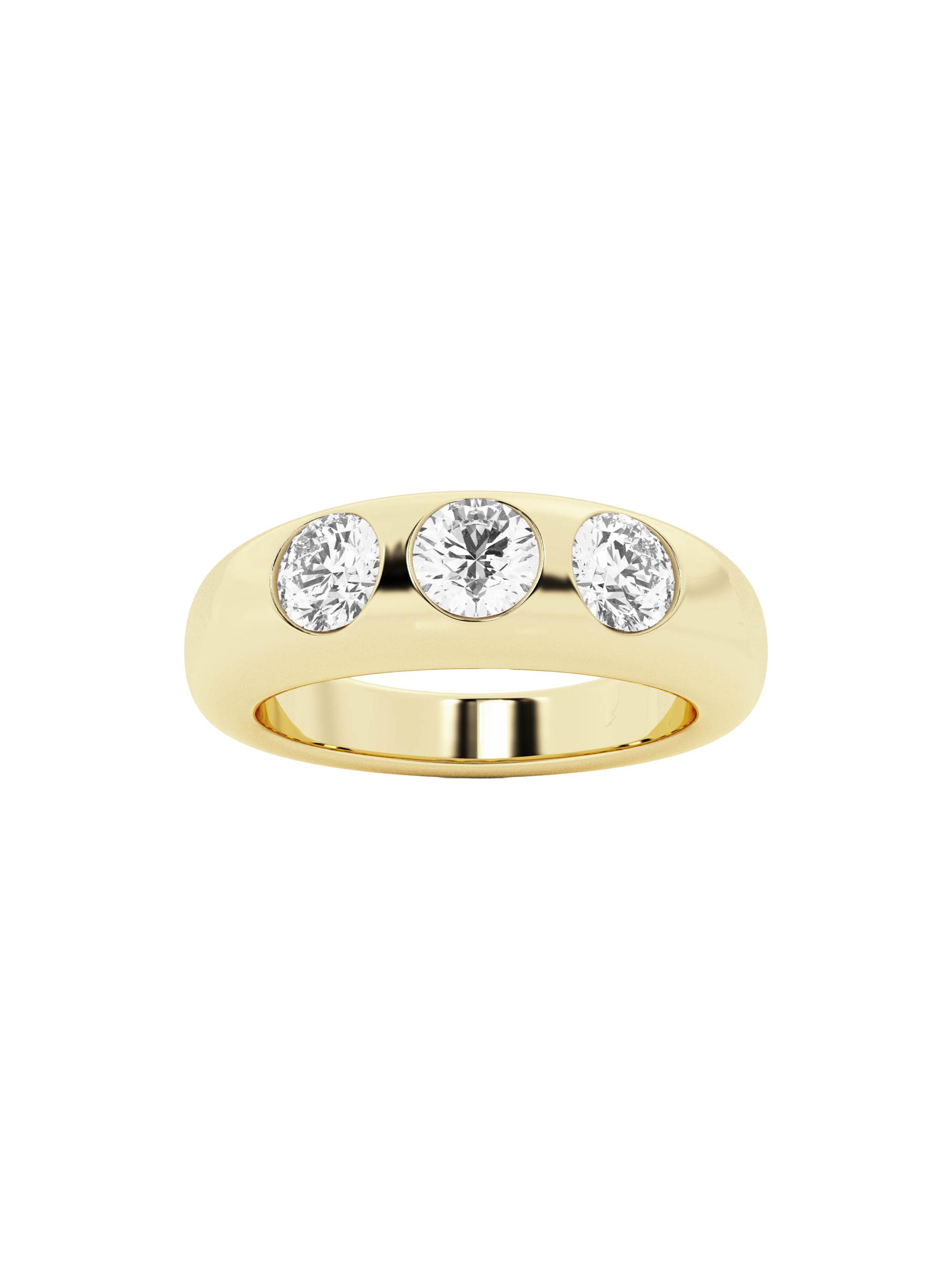 näas Women's 14K Yellow Gold & 1.00 TCW Lab-Grown Diamond Stackable Ring - Yellow Gold