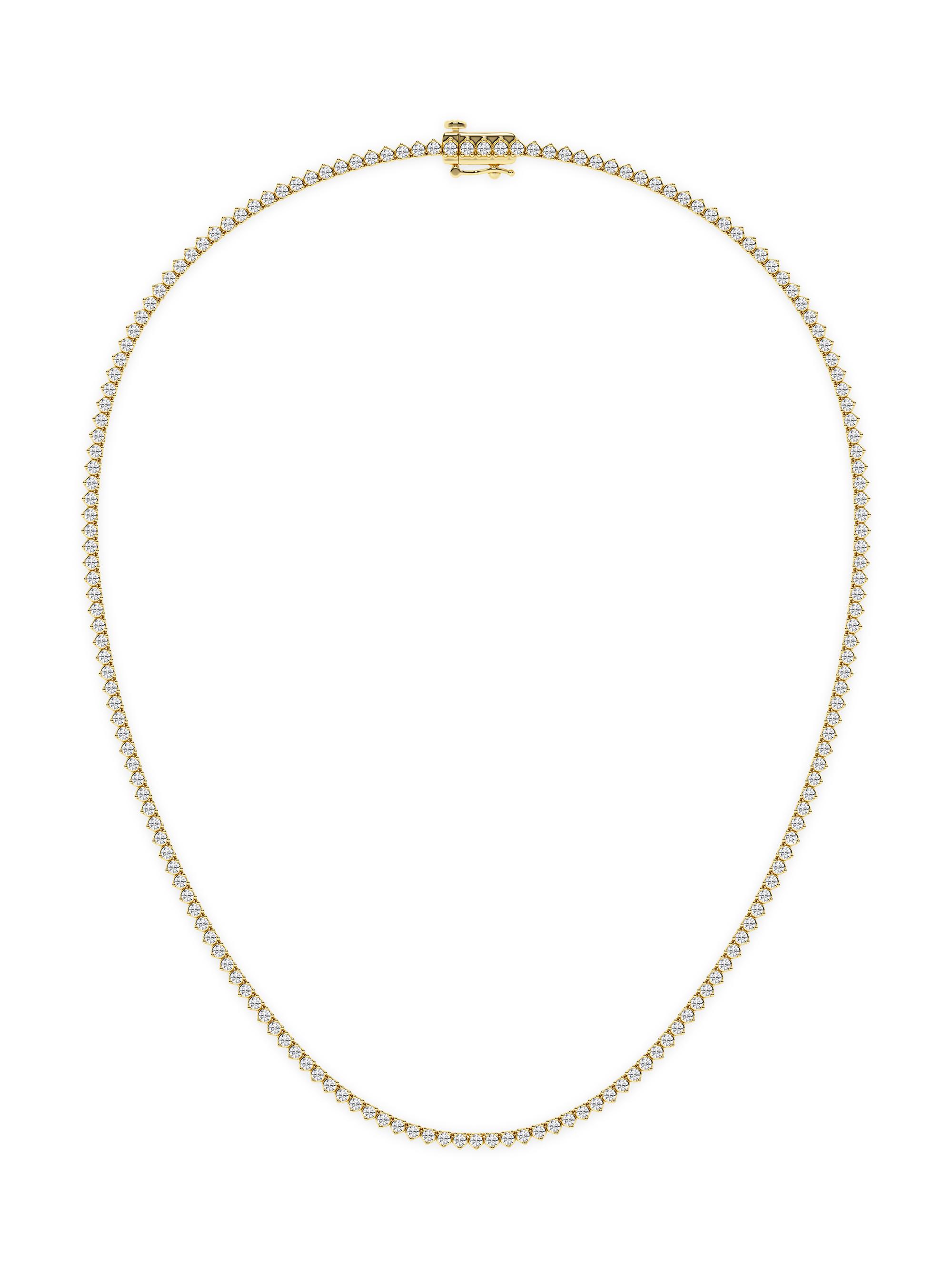 näas Women's 14K Yellow Gold & 6.00 TCW Lab-Grown Diamond Tennis Necklace - Yellow Gold