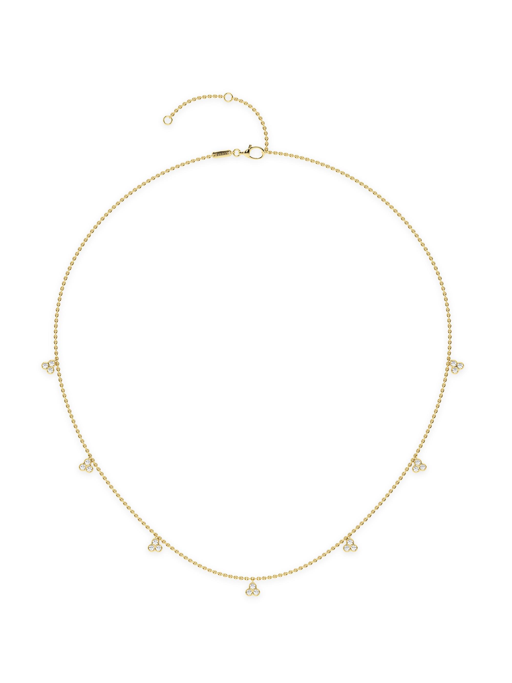 näas Women's Romancing 14K Yellow Gold & 0.63 TCW Lab-Grown Diamond Necklace - Yellow Gold