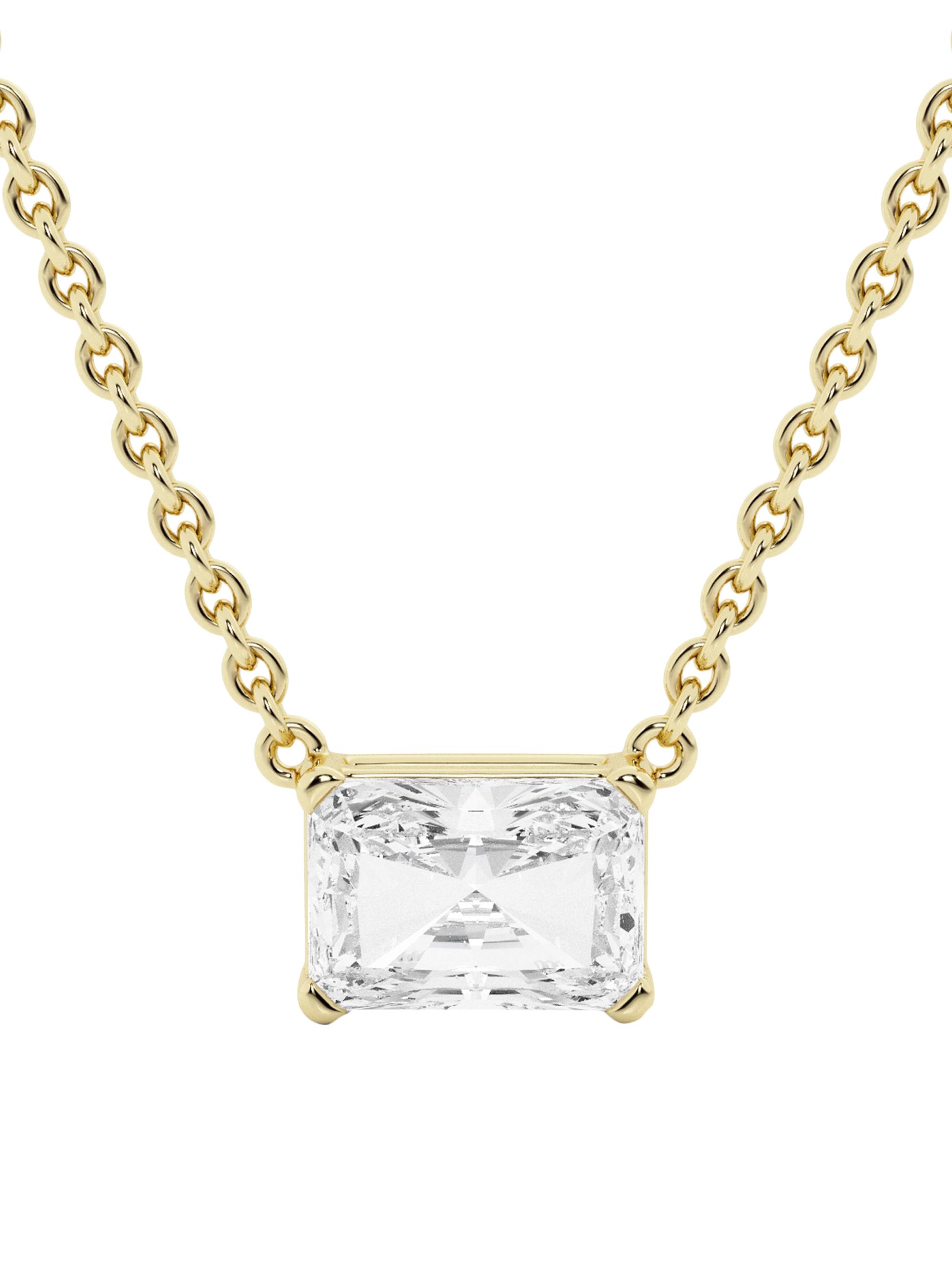 näas Women's 14K Yellow Gold & 1.00 TCW Lab-Grown Diamond Pendant Necklace - Yellow Gold