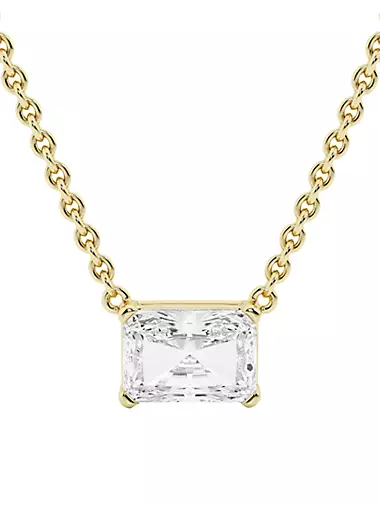 14K Yellow Gold & 1.00 TCW Lab-Grown Diamond Pendant Necklace