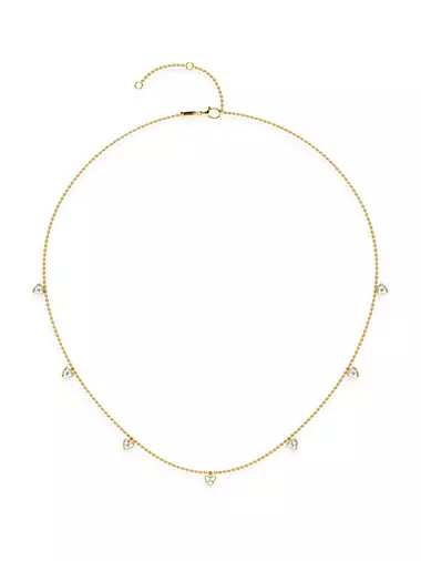Romancing 14K Yellow Gold & 1.40 TCW Lab-Grown Diamond Necklace