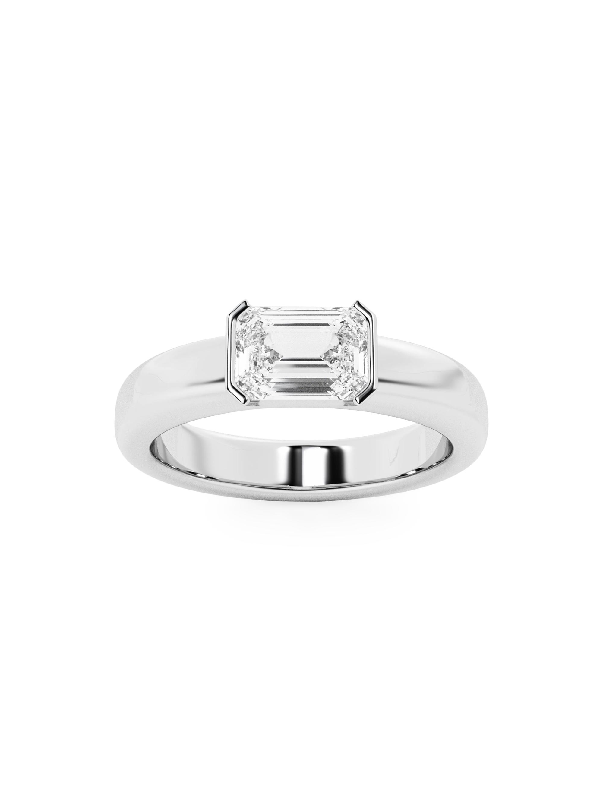 näas Women's 14K Gold & 1.00 TCW Lab-Grown Diamond Stackable Ring - White Gold