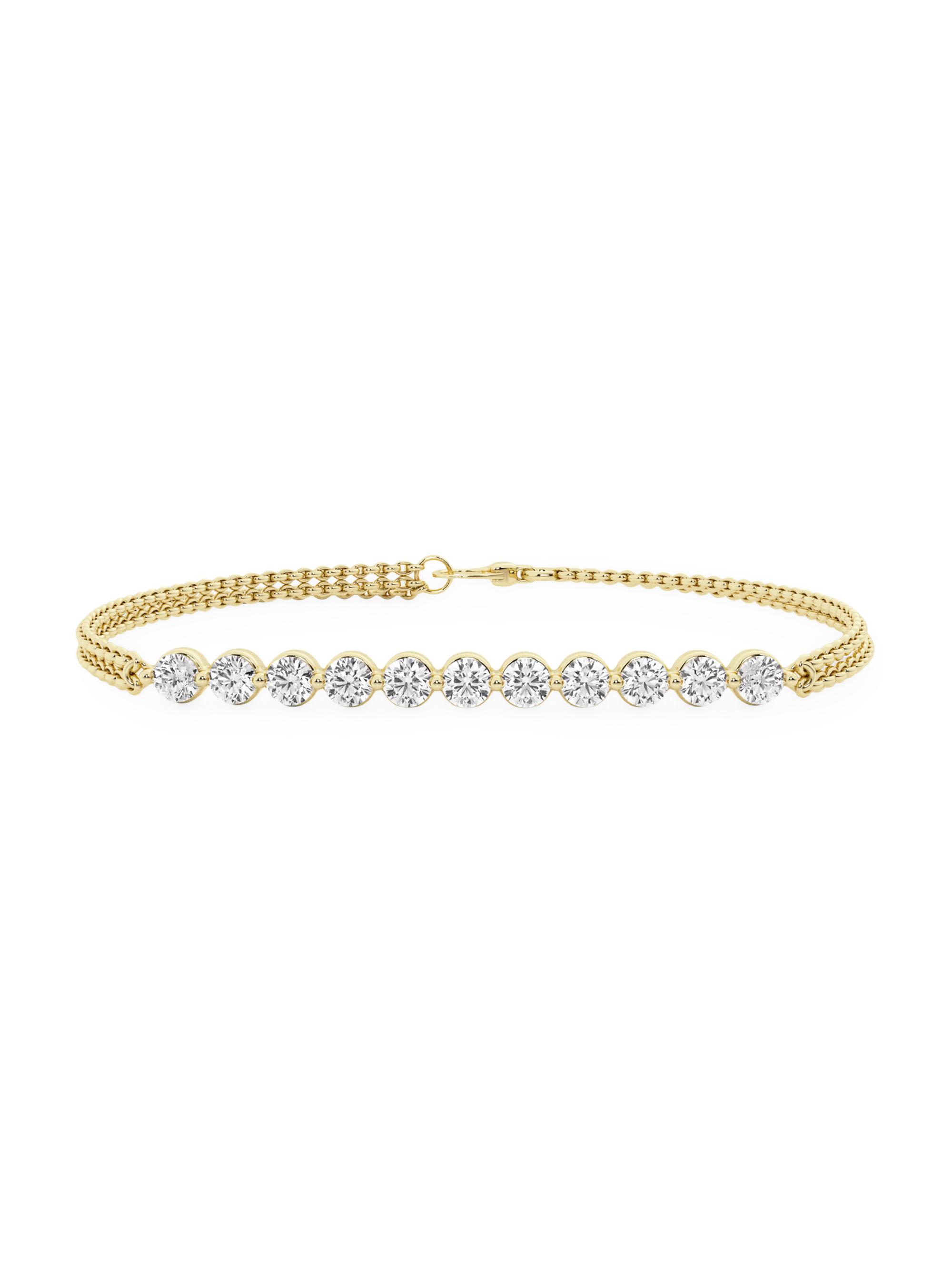 näas Women's 14K Yellow Gold & 0.88 TCW Lab-Grown Diamond Bracelet - Yellow Gold
