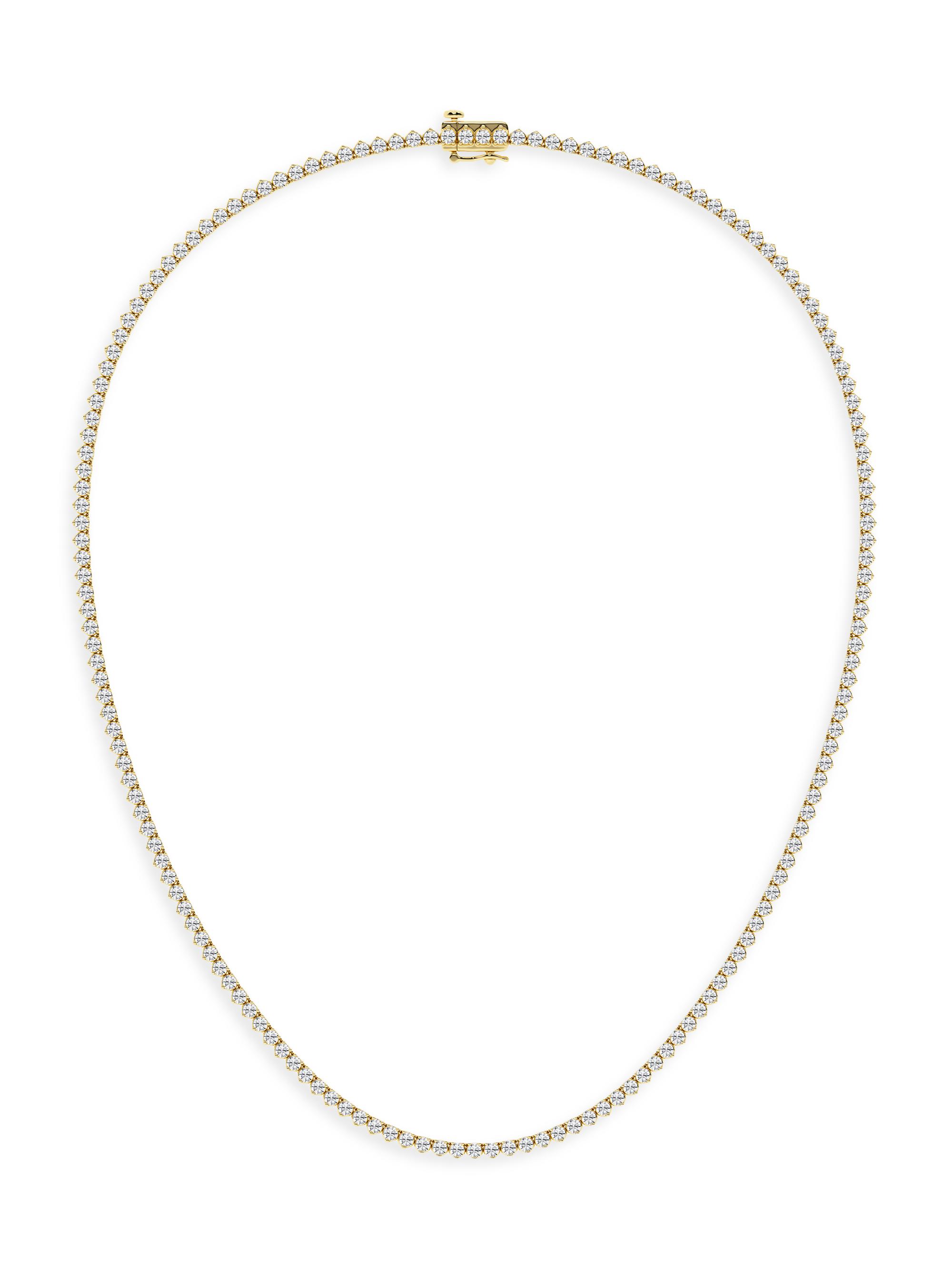 näas Women's 14K Yellow Gold & 7.00 TCW Lab-Grown Diamond Tennis Necklace - Yellow Gold