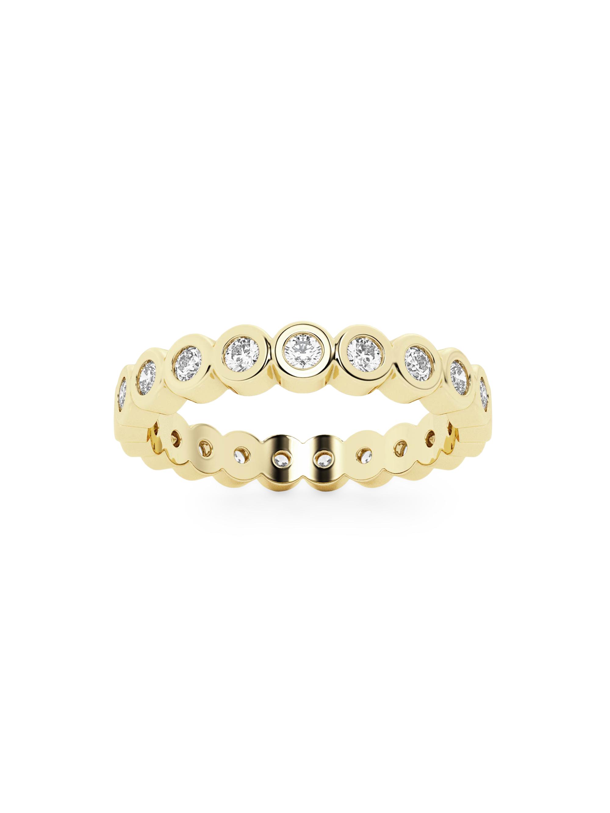 näas Women's Flowing 14K Yellow Gold & 0.75 TCW Lab-Grown Diamond Eternity Band - Yellow Gold
