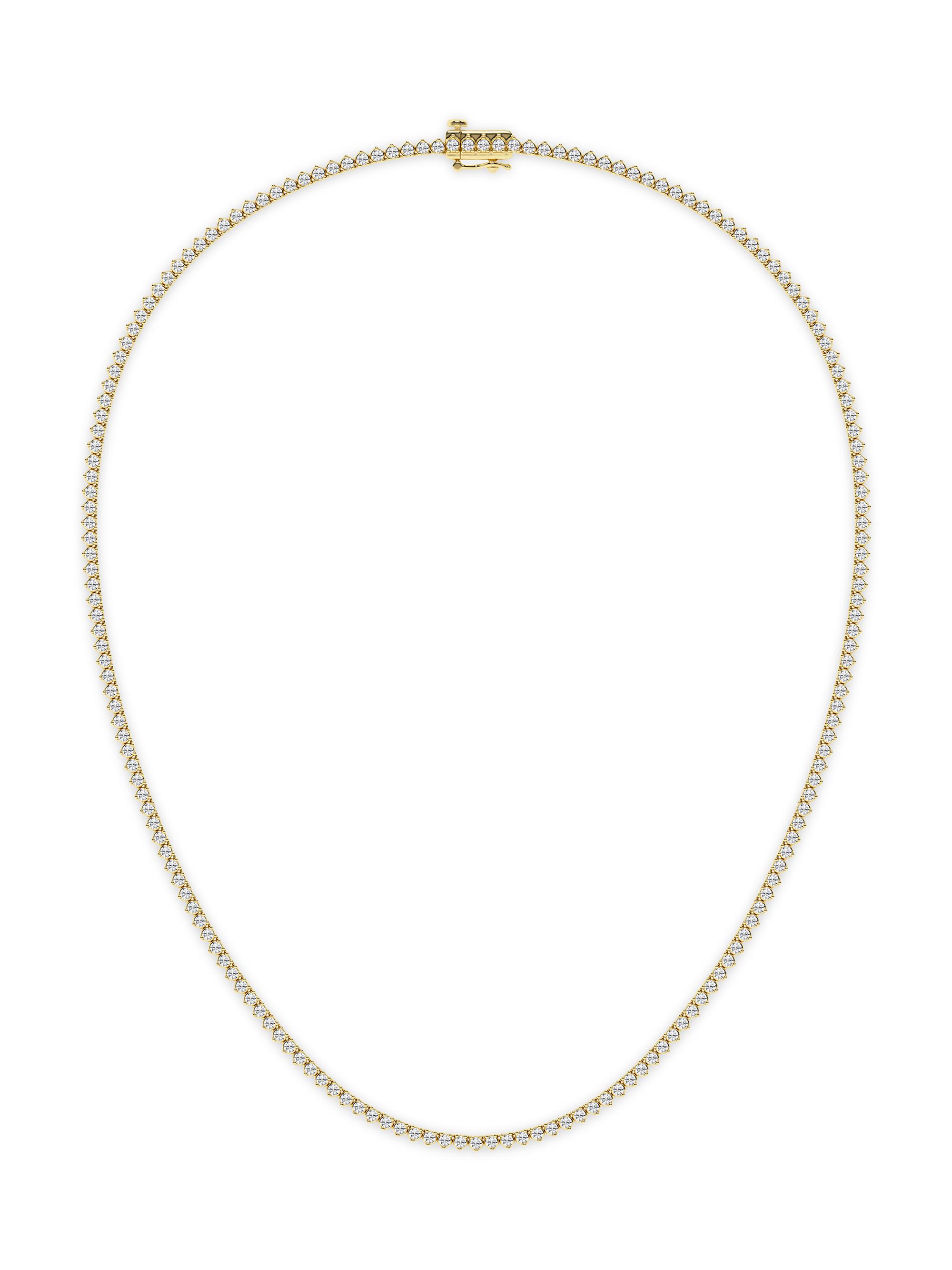 näas Women's 14K Yellow Gold & 5.00 TCW Lab-Grown Diamond Tennis Necklace - Yellow Gold