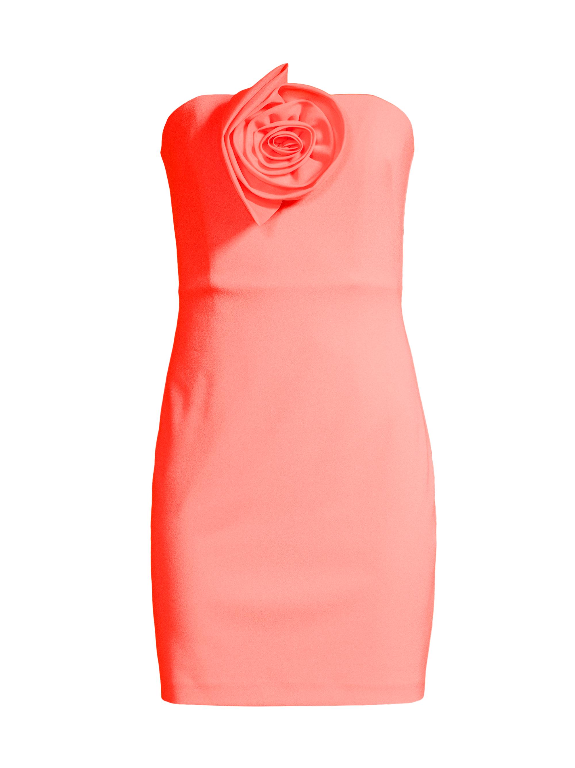 Liv Foster Women's Floral Knit Crepe Minidress - Coral Coast