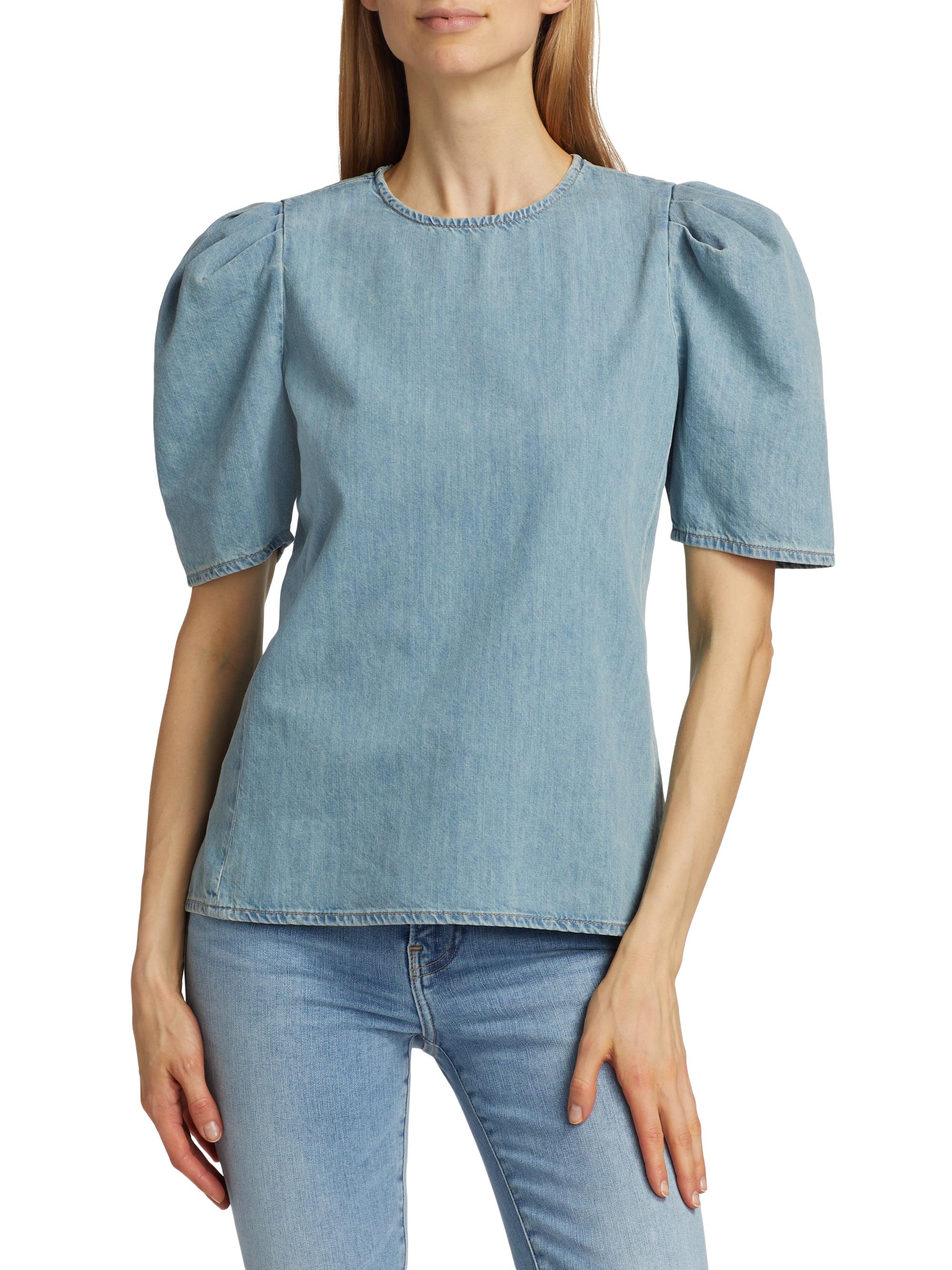 【値下げ】 papier Denim Enfant holder blouse 値下げ】 papier Denim Enfant holder blouse レディース