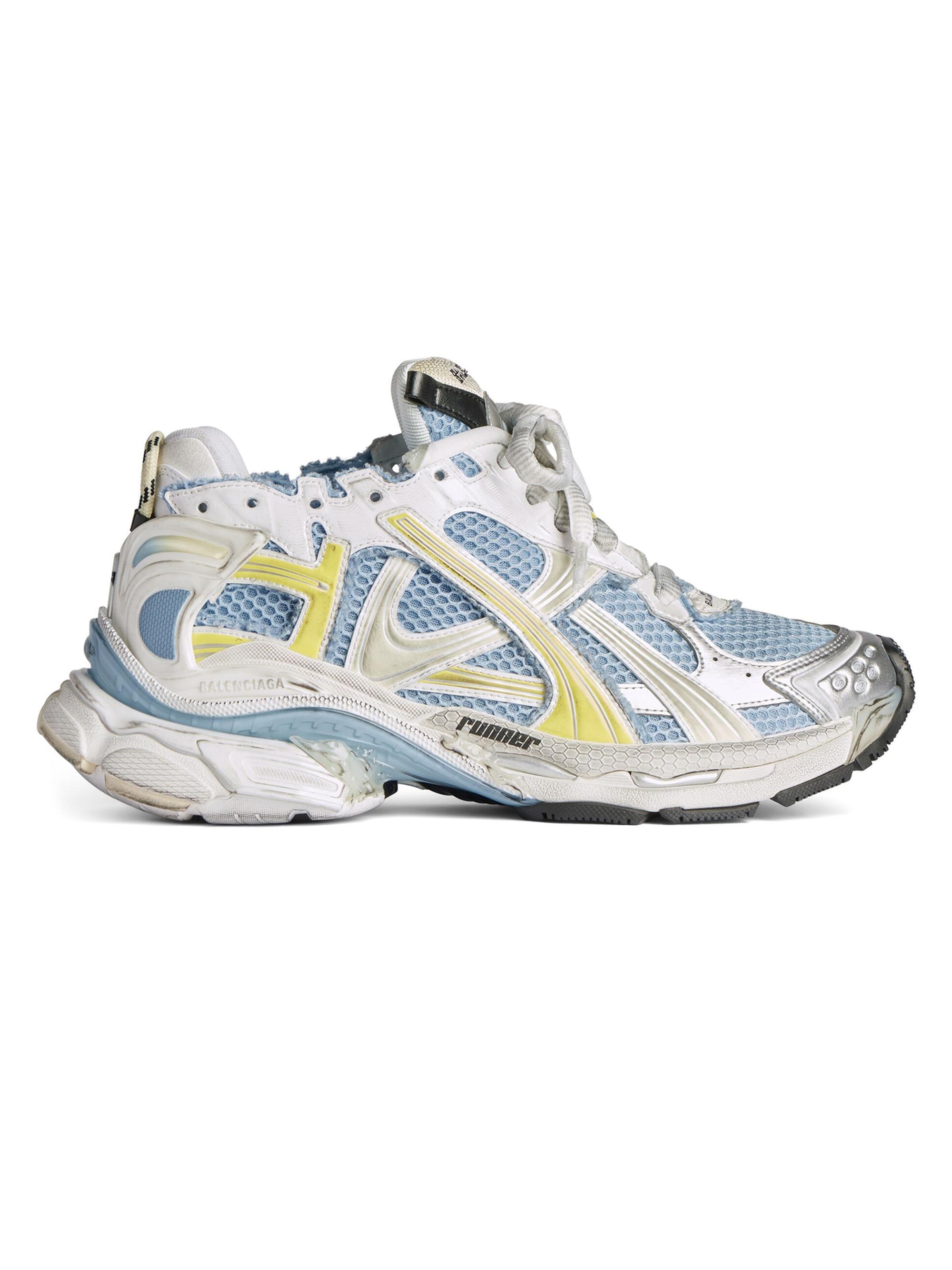 Balenciaga Women's Runner Sneakers - Green Blue