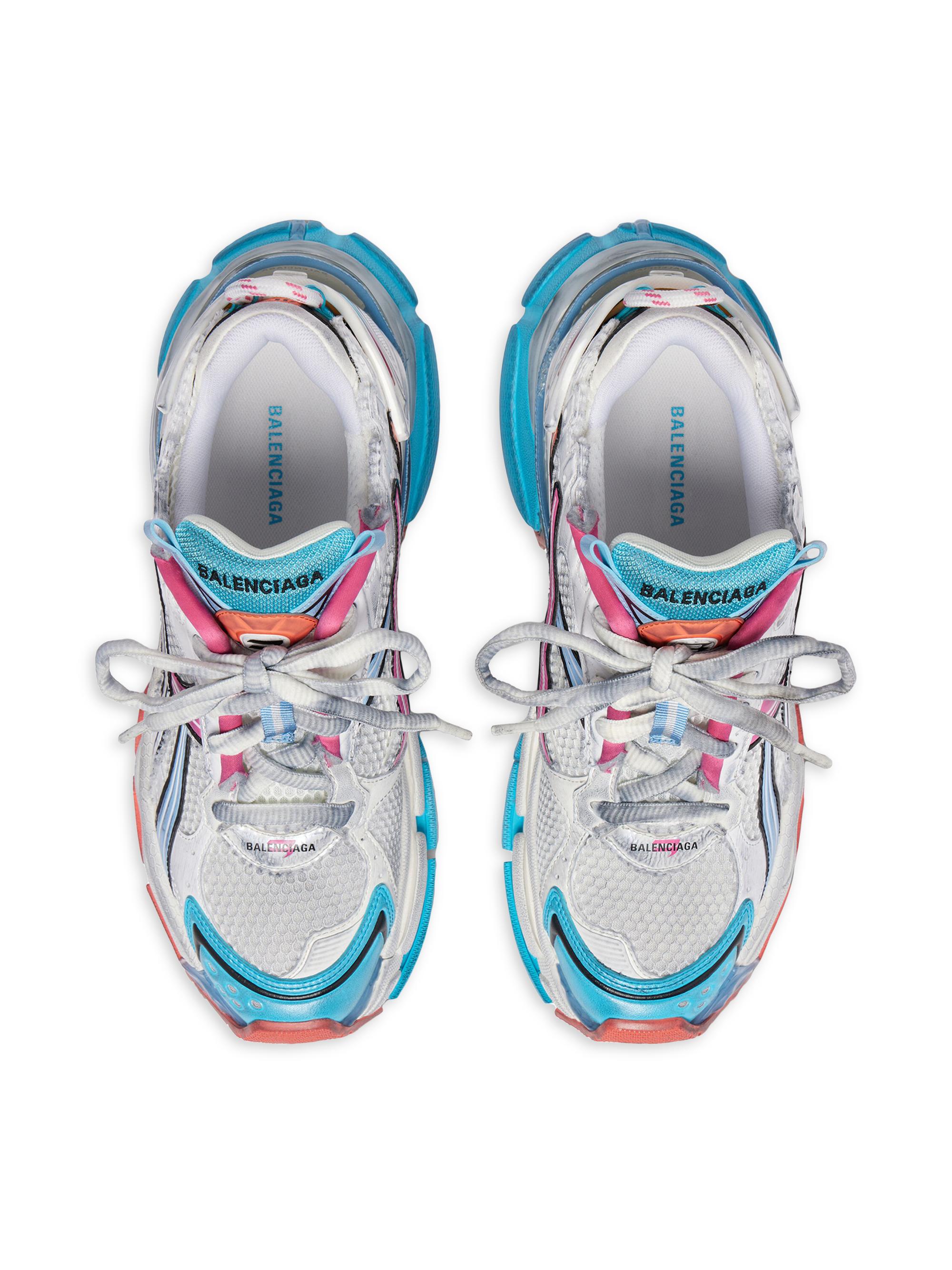 Balenciaga Runners Pink And Blue Balenciaga Runner Sneakers
