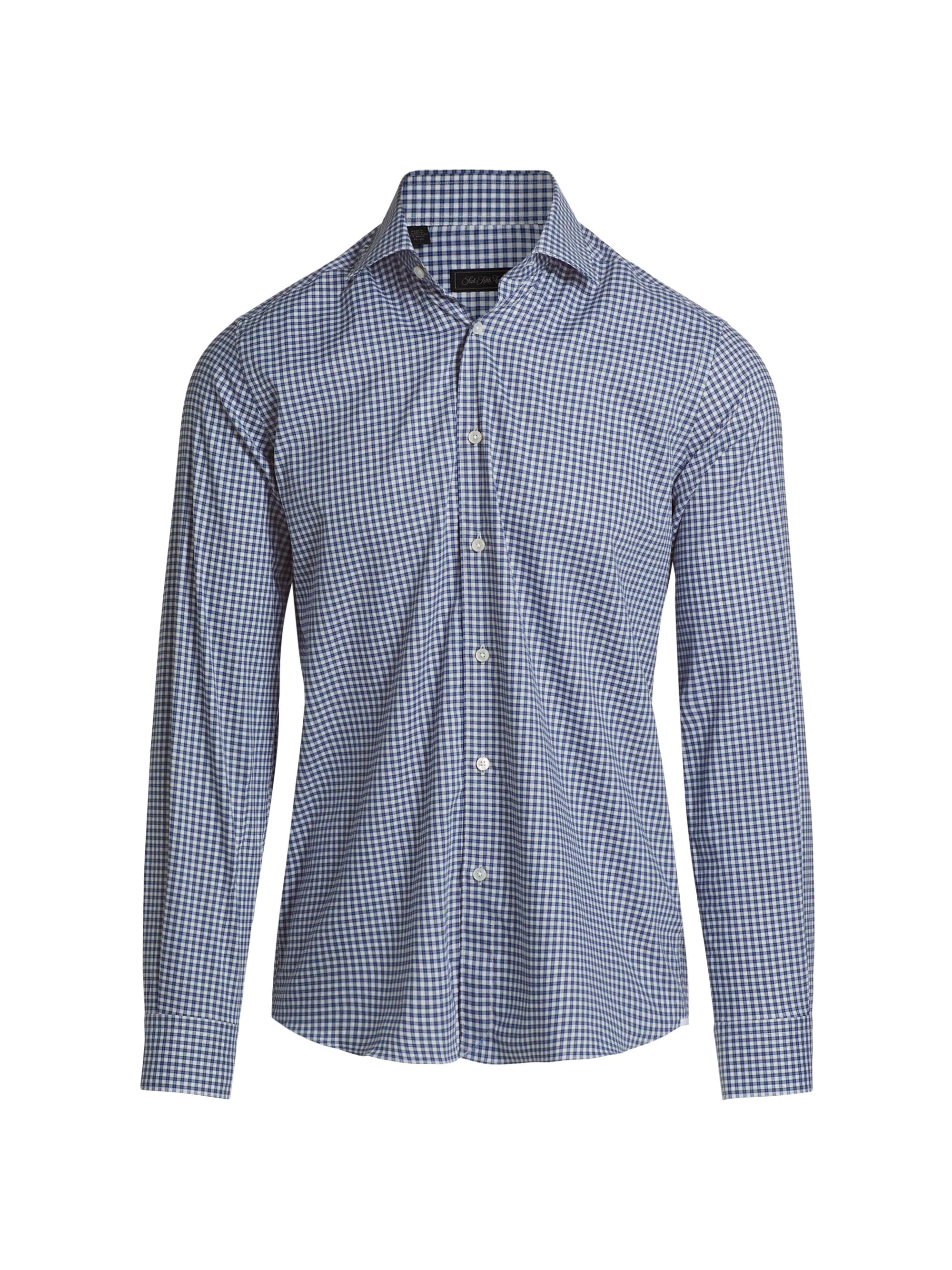 Saks Fifth Avenue Men's COLLECTION Navy Check Shirt - Navy
