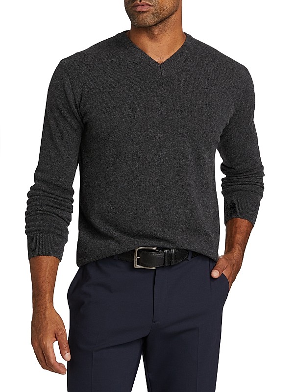 Shop Saks Fifth Avenue COLLECTION Cashmere V-Neck Sweater Shop Saks Fifth Avenue COLLECTION Cashmere V-Neck Sweater