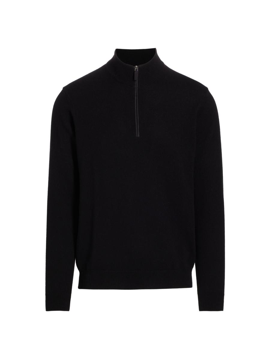 Saks Fifth Avenue COLLECTION Cashmere Quarter-Zip Sweater