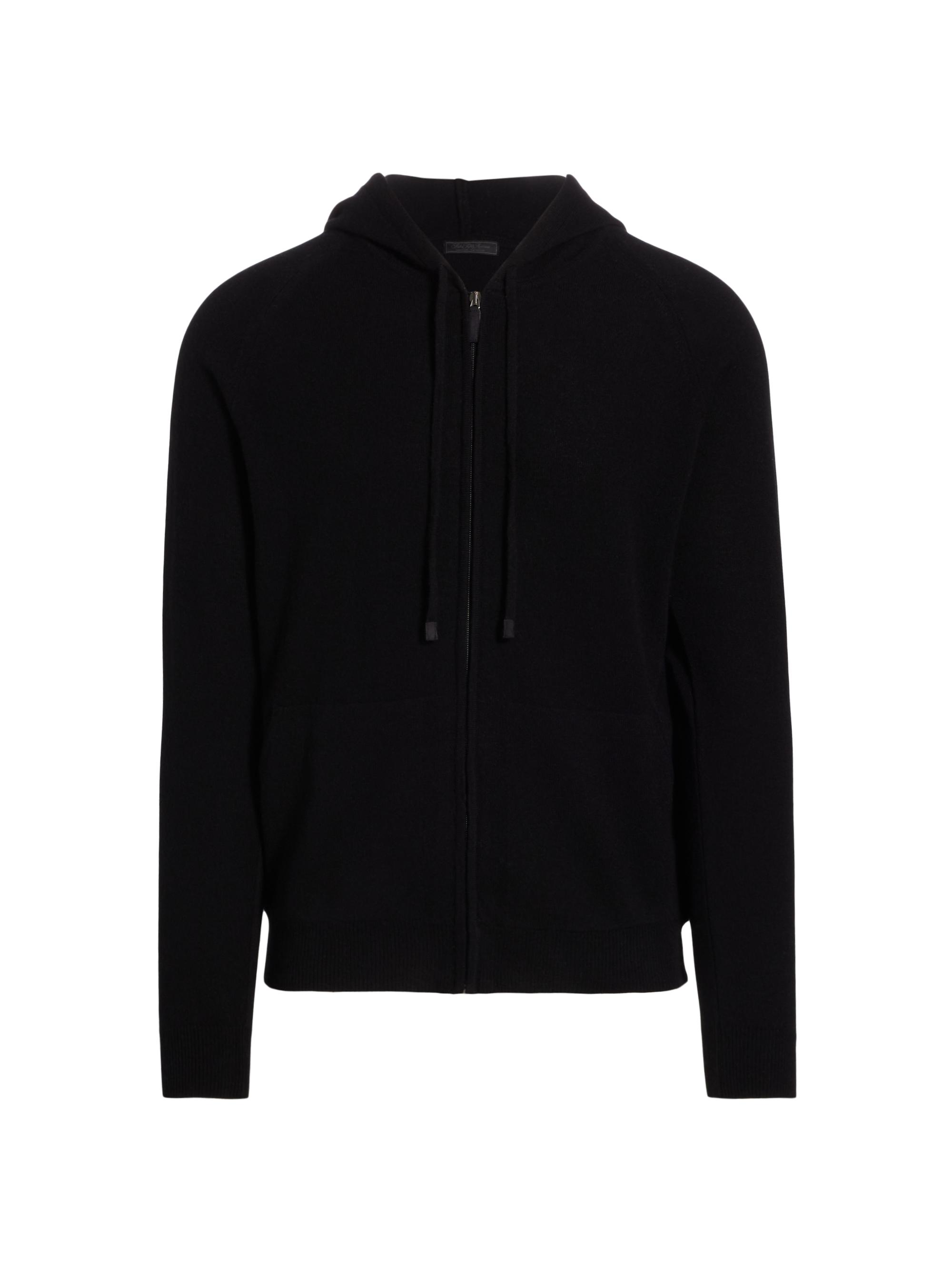 Saks Fifth Avenue Men's COLLECTION Cashmere Full-Zip Hoodie - Black