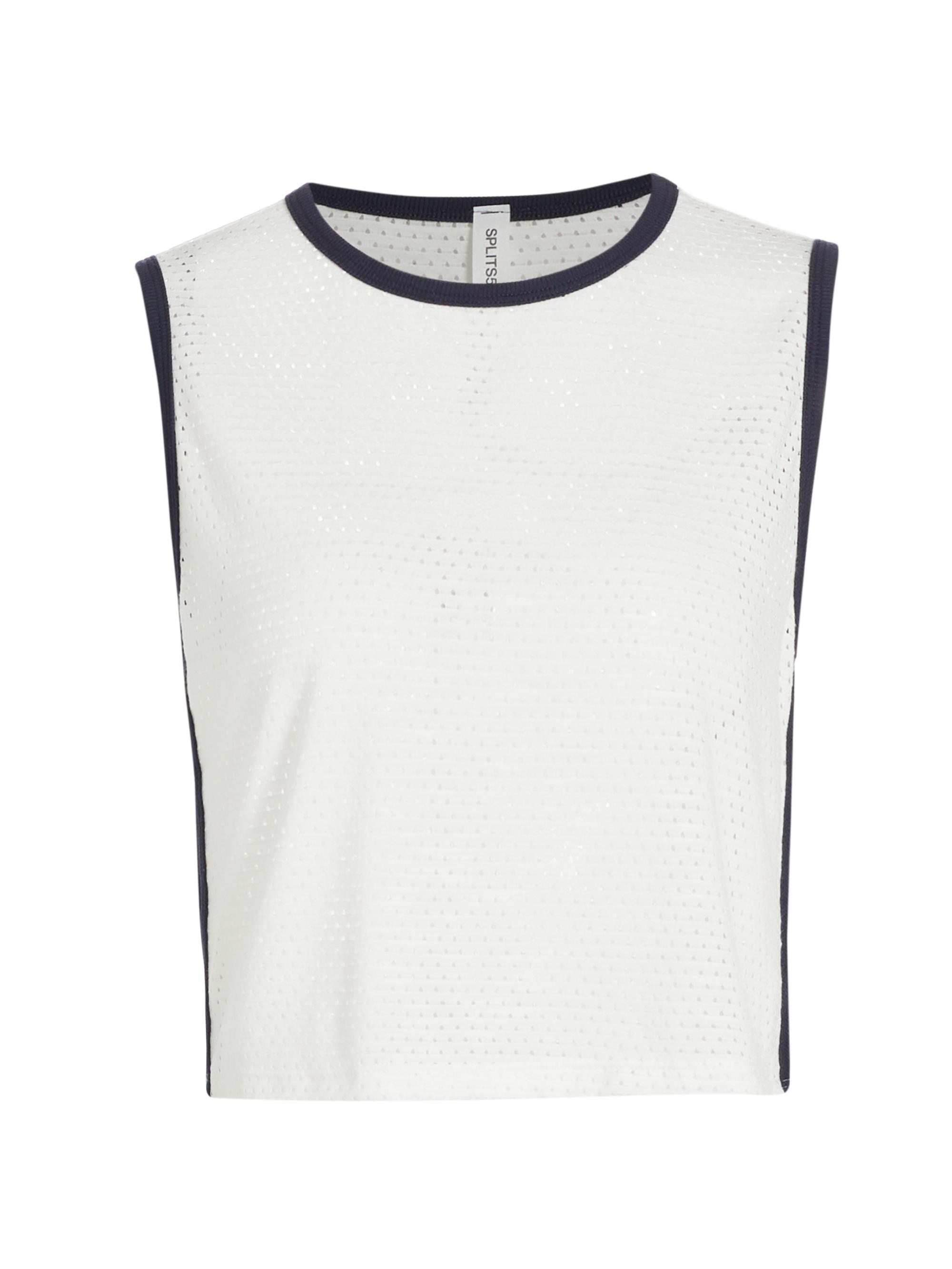 Splits59 Women's Logan Mesh Tank Top - White Black