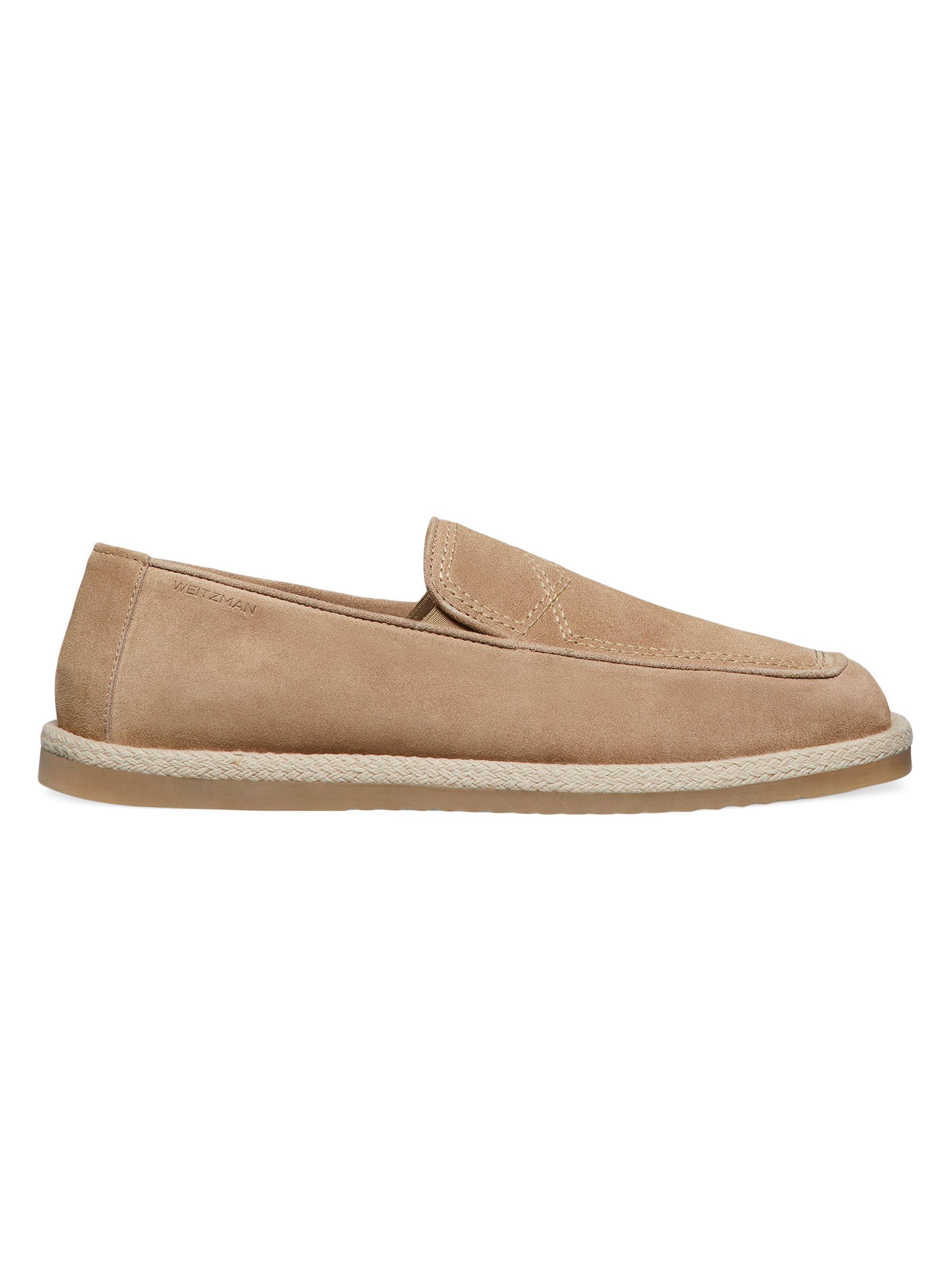 Stuart Weitzman Men's Harbor Venetian Leather Espadrille - Sand
