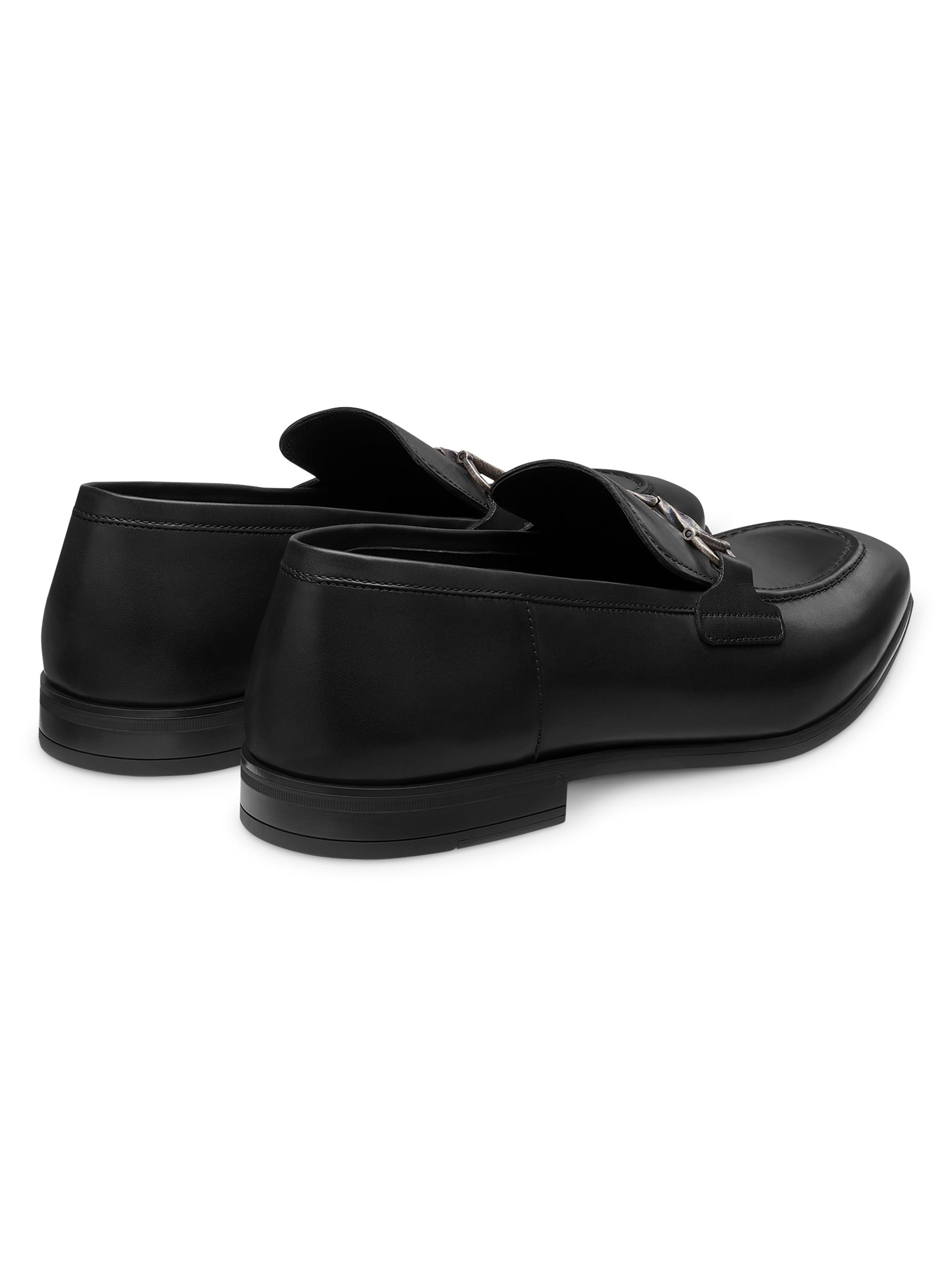 Stuart Weitzman Simon Twistbit Leather Loafers | Saks Fifth Avenue